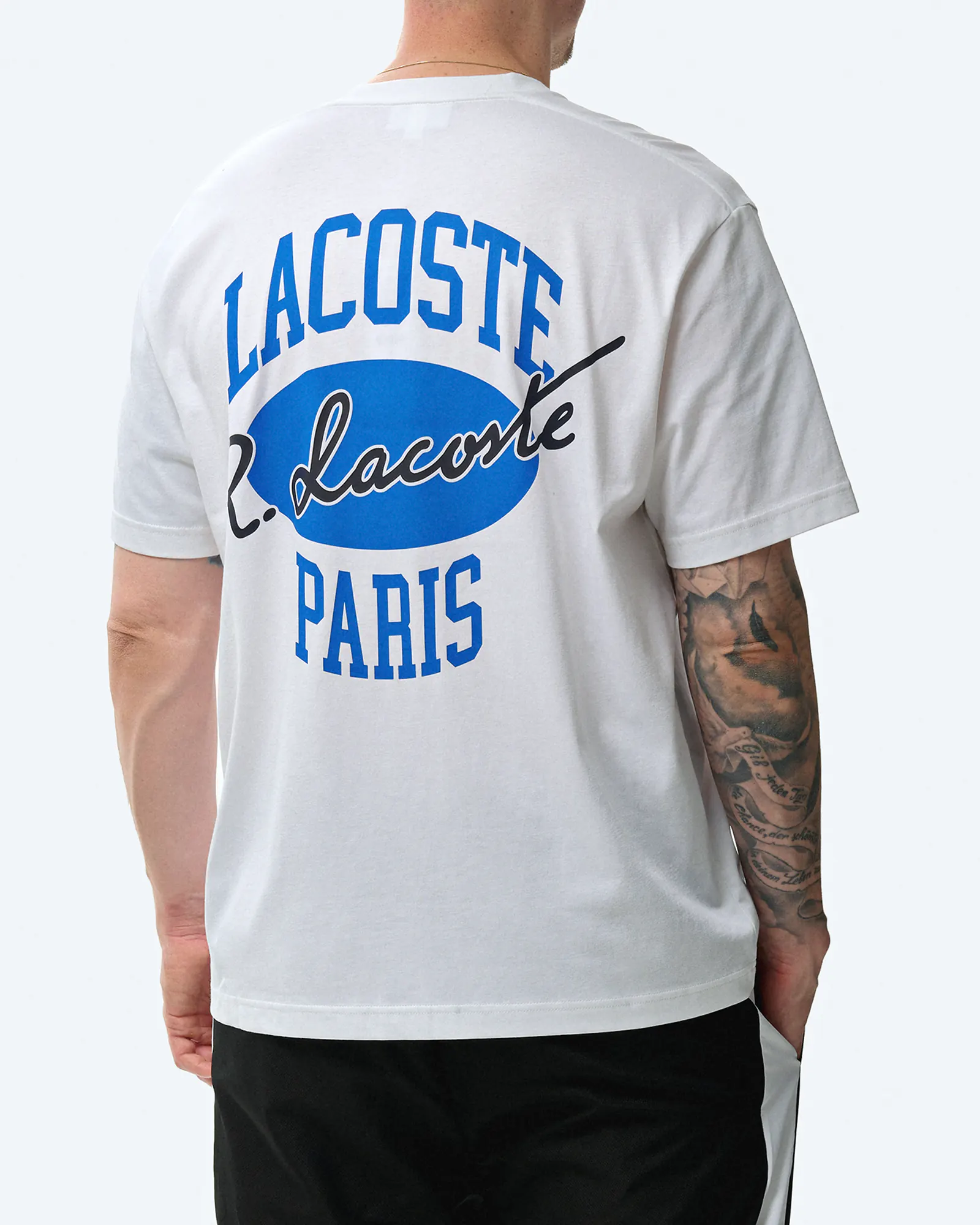 Lacoste Heritage Print T-Shirt White Lacoste Heritage Print T-Shirt White