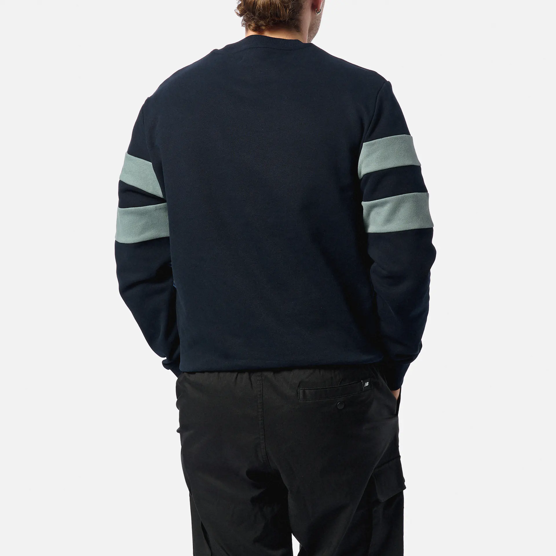 Fred Perry Peached Tipped Sleeve Sweatshirt Navy
