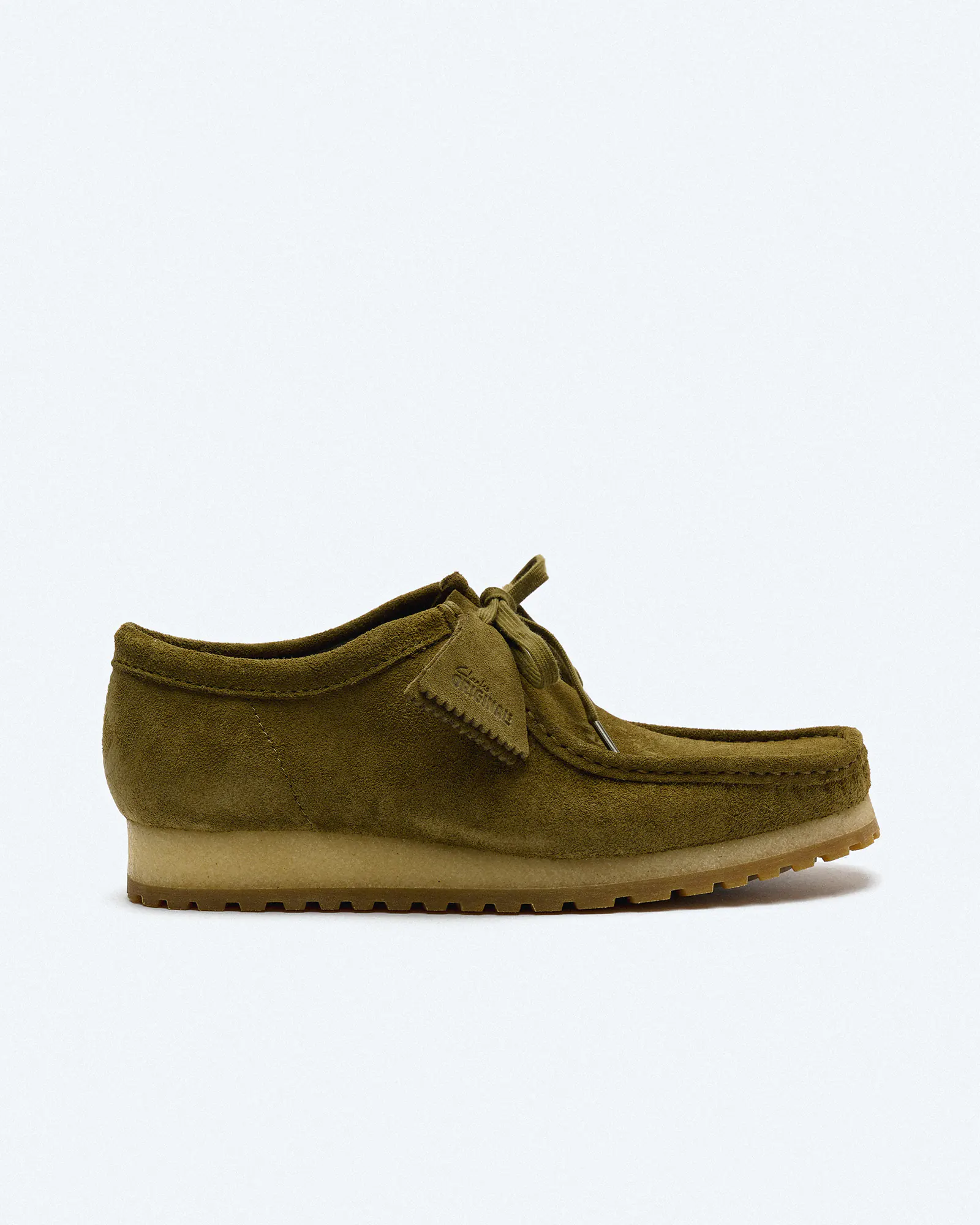 Clarks Men's Wallabee RB Suede Shoes Olive