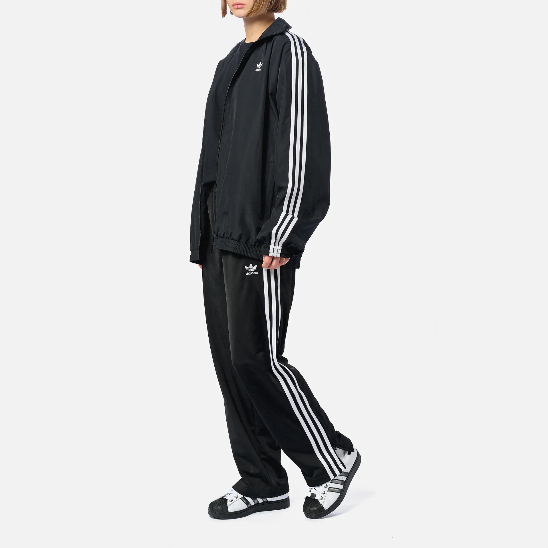 adidas Originals Oversized Track Top Black