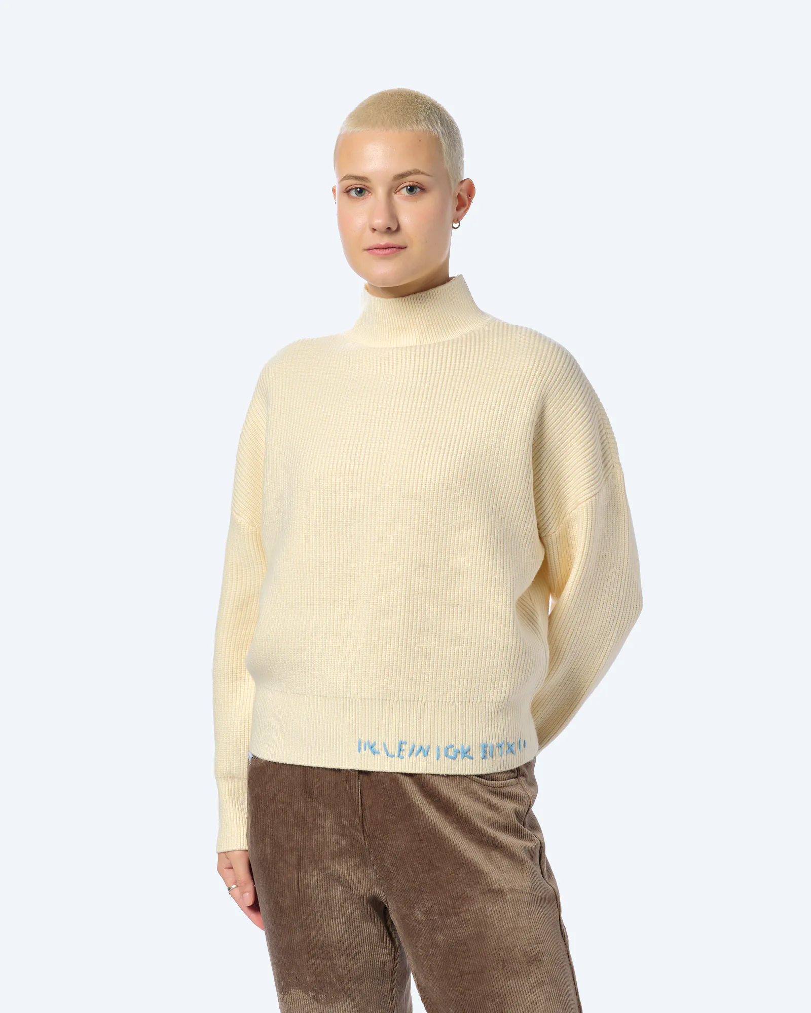 Kleinigkeit Knitlers Mom Sweatshirt Offwhite