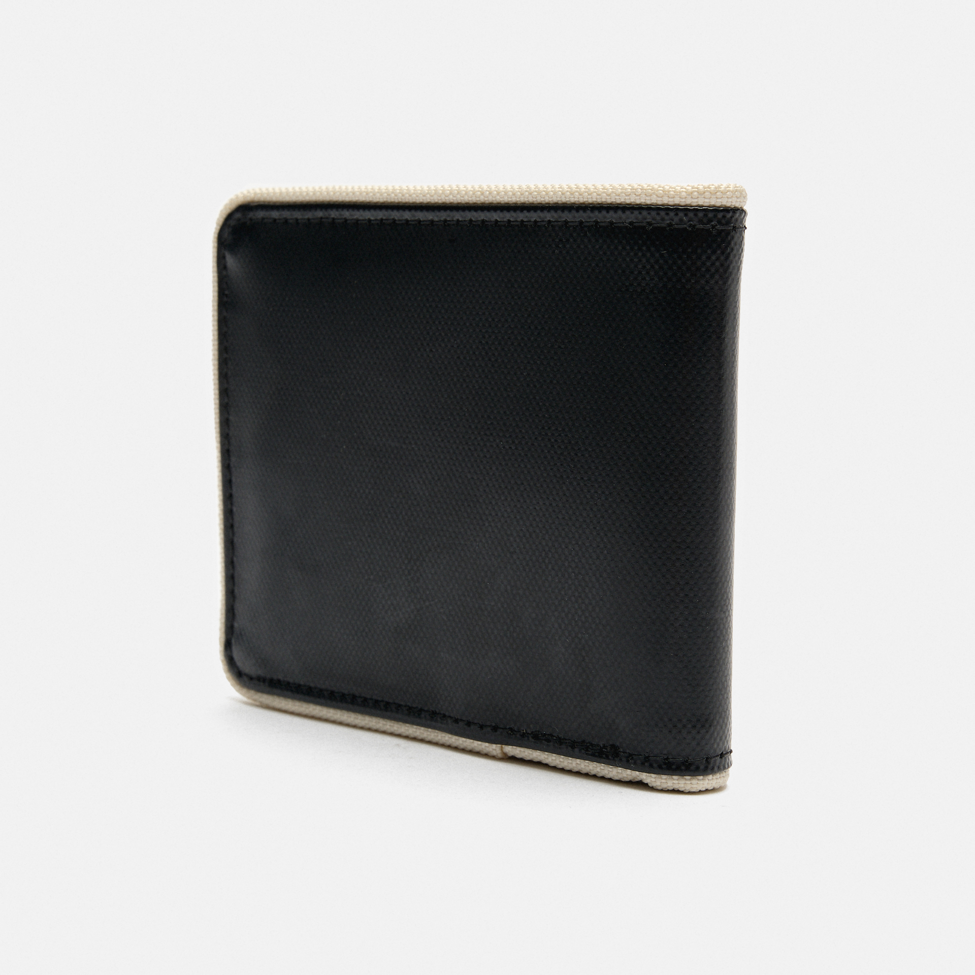 Fred Perry Coated Polyester Billfold Wallet Black/Ecru
