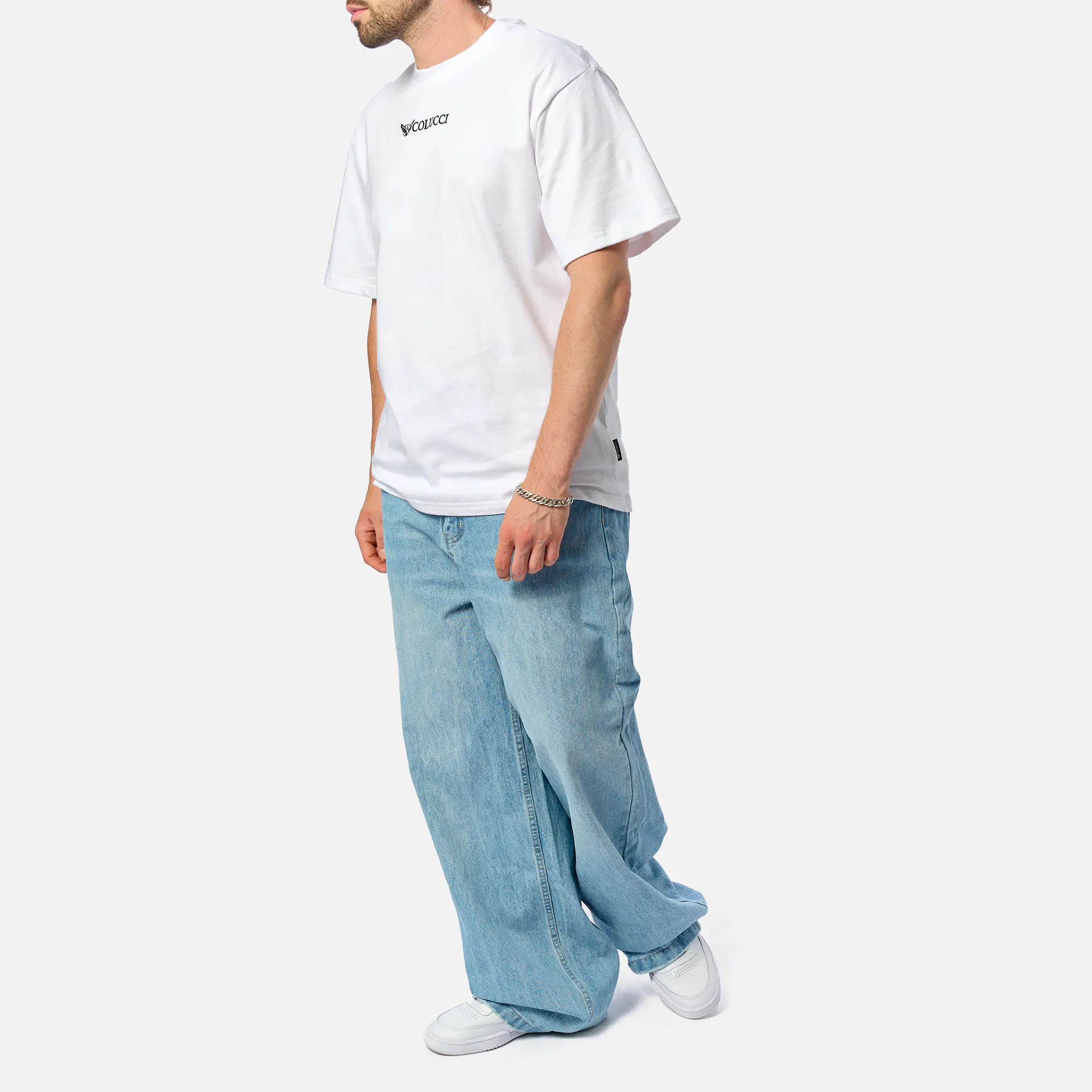 Colucci Logo T-Shirt Ikarus White/Black