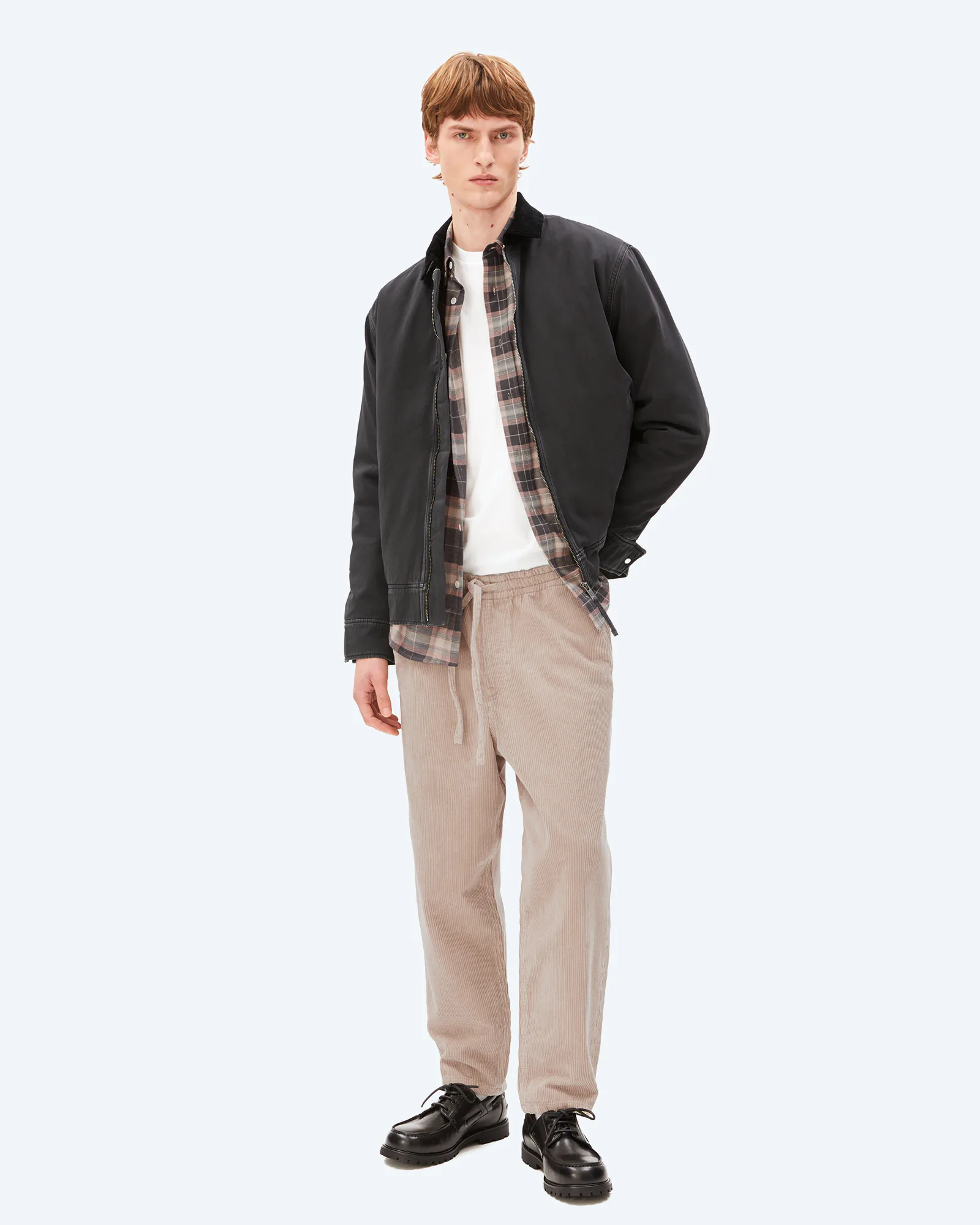 Padded Cotton Jacket Dark Steel