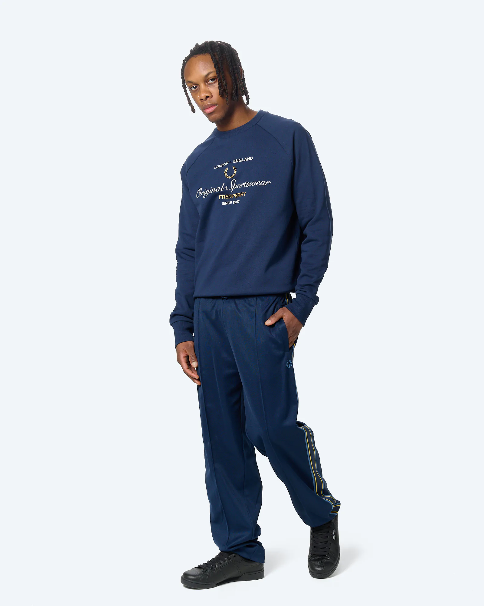 Fred Perry Original Sportswear Sweatshirt Tennis Blue