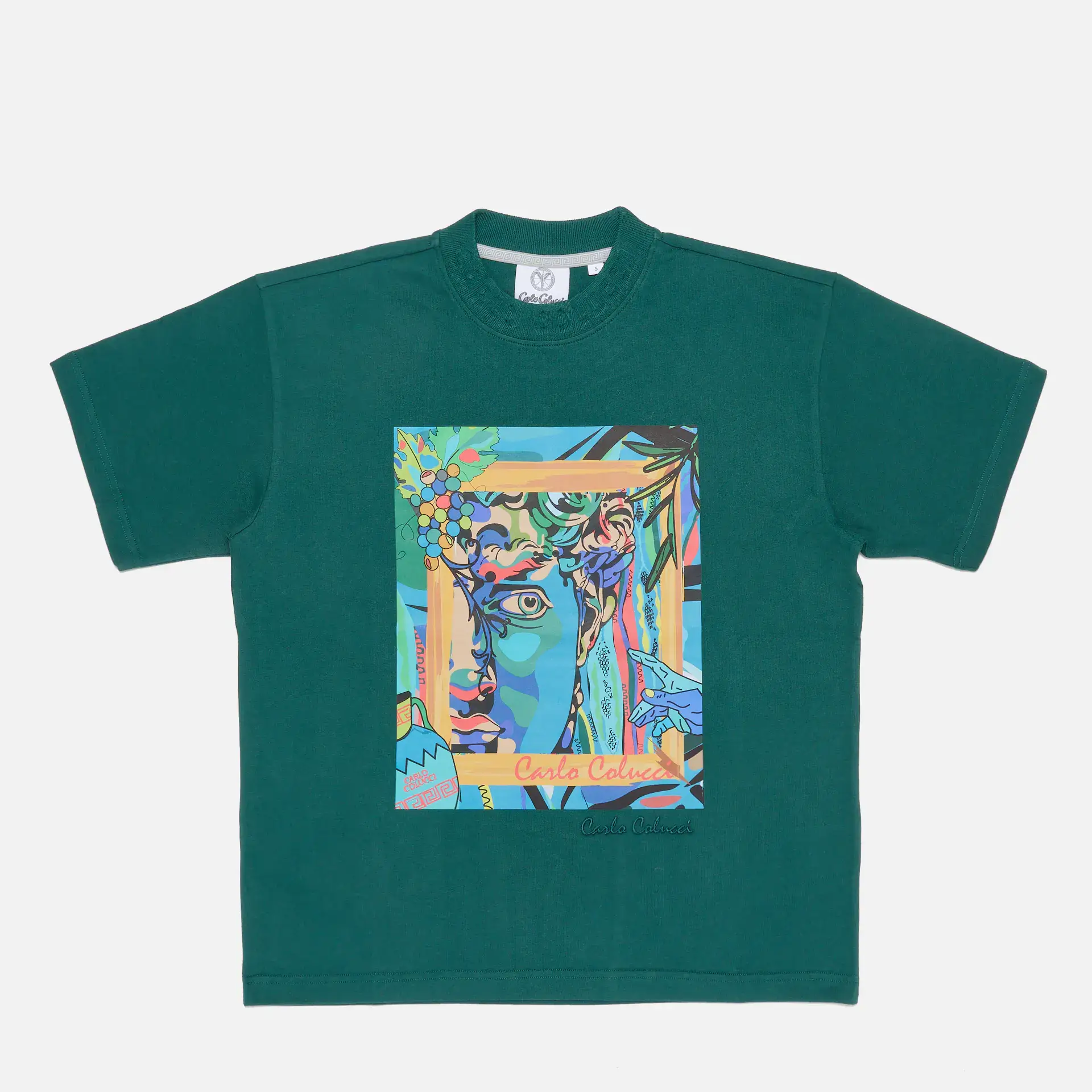 Carlo Colucci Gallery Art Story Oversize T-Shirt Green