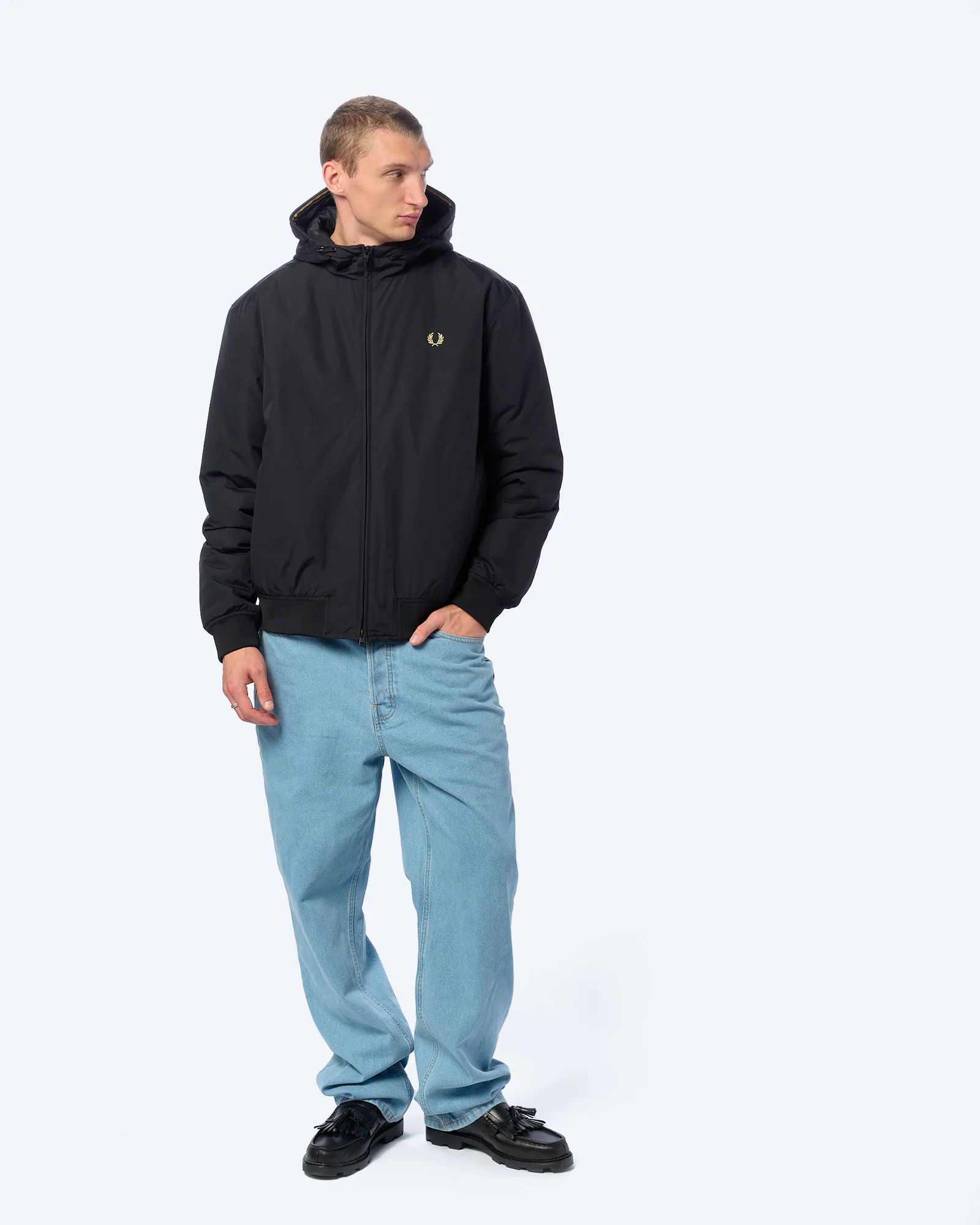 Fred Perry Hooded Brentham Jacket Black