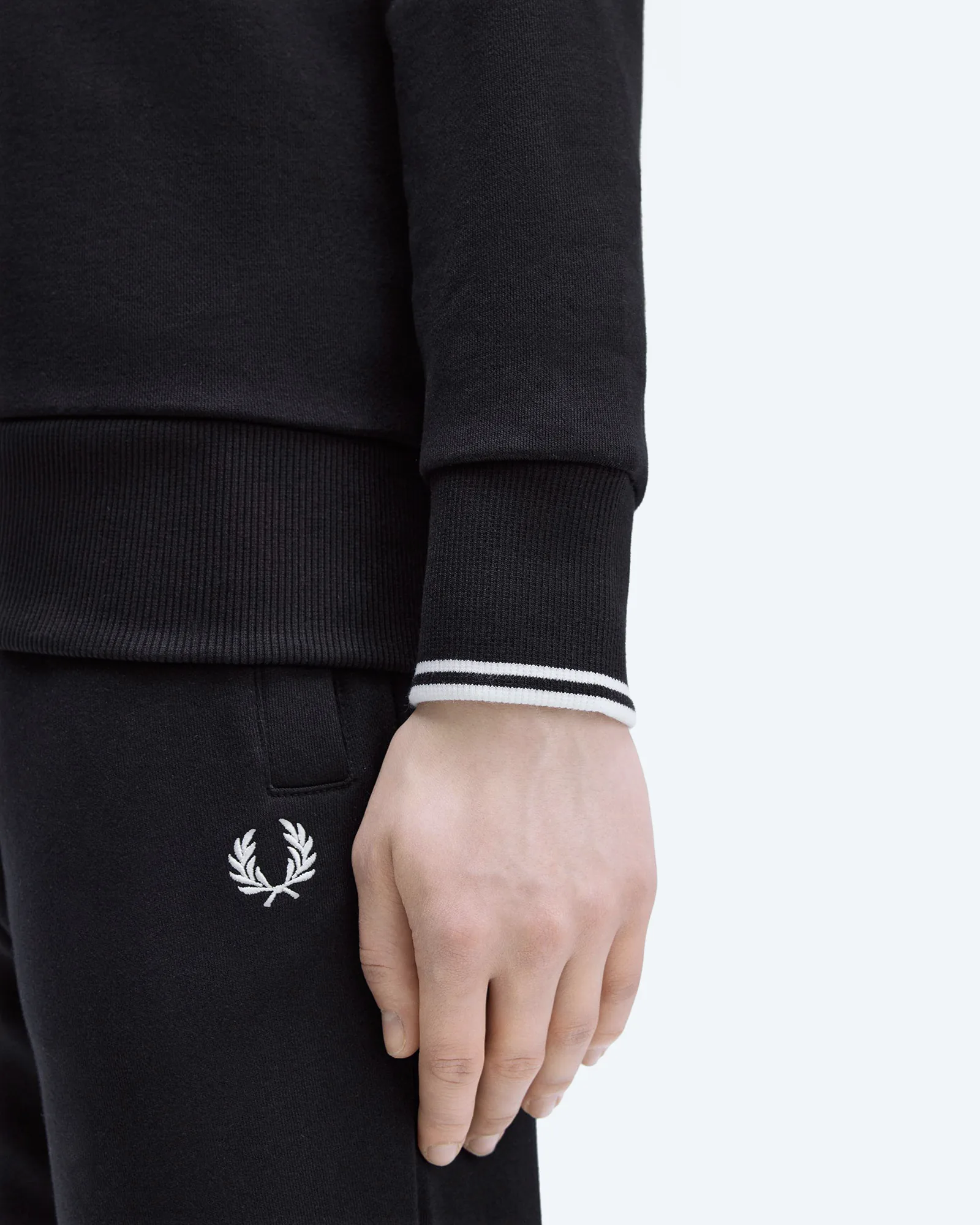 Fred Perry Crew Neck Sweatshirt Black