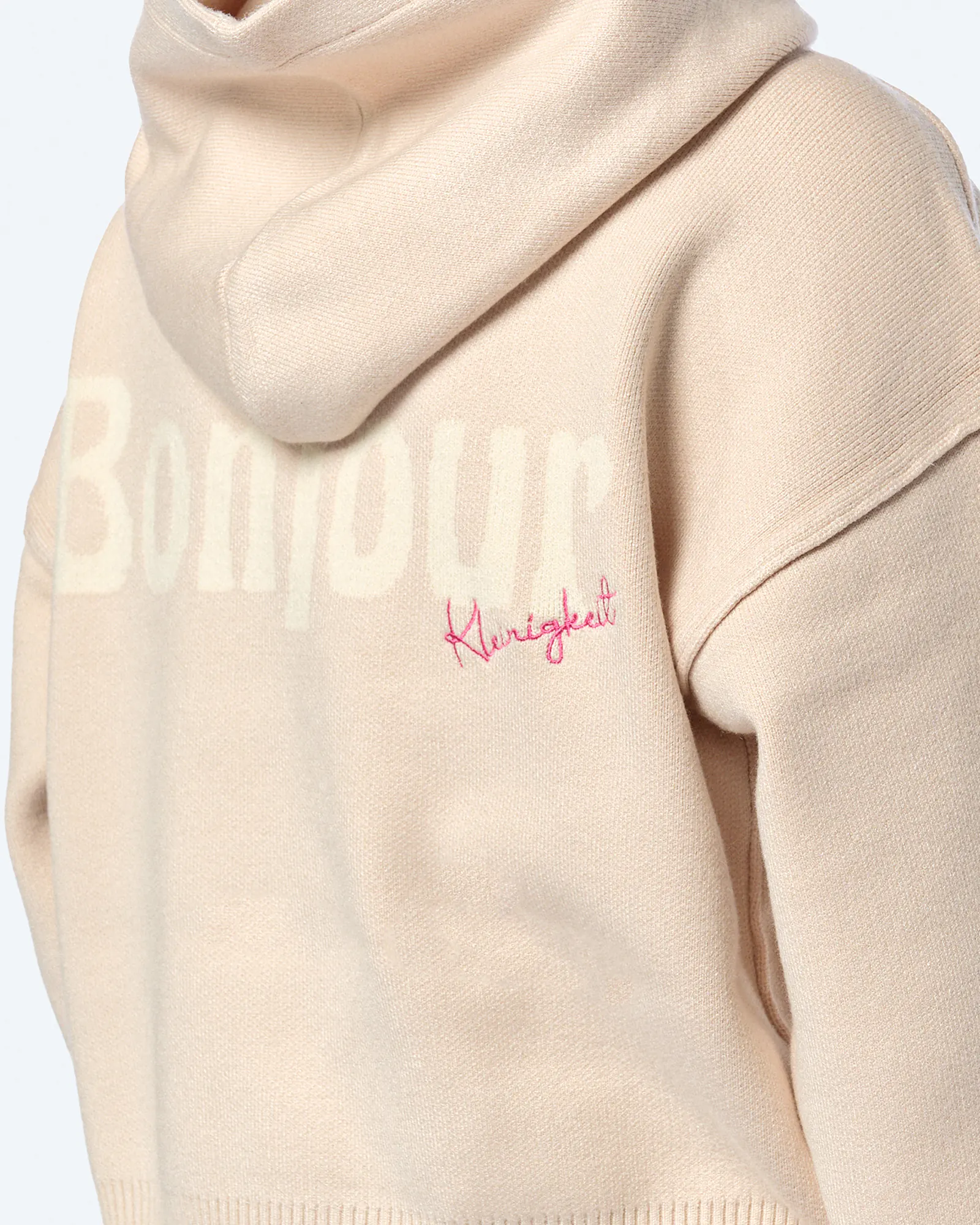 Kleinigkeit Scarknit Johannson Hoodie Beige Kleinigkeit Scarknit Johannson Hoodie Beige