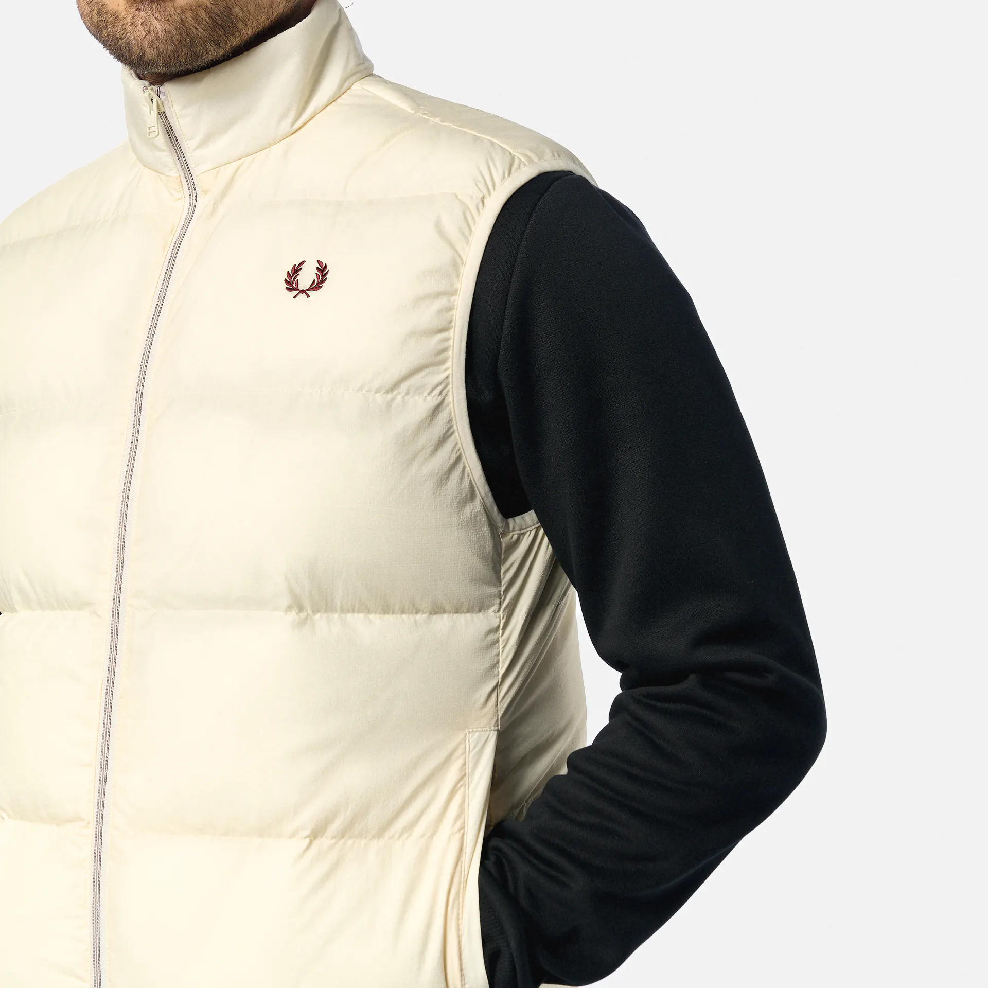 Fred Perry Insulated Gilet Ecru
