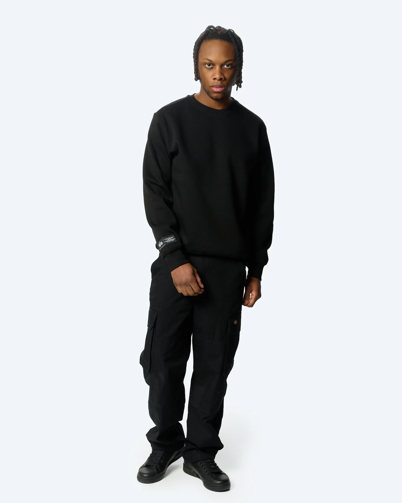 Alpha Industries Label Sweatshirt Backprint Black