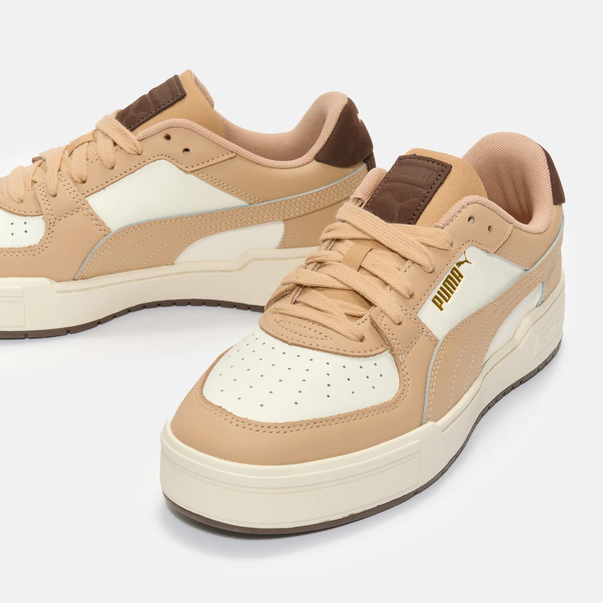 PUMA CA Pro Sneaker Light Mix Warm White/Dusty Tan/Chocolate