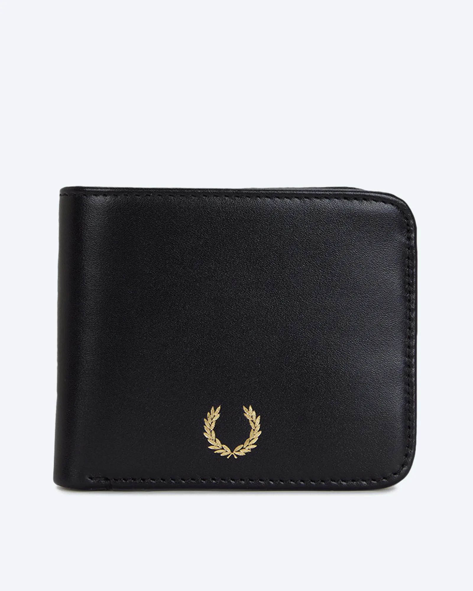 Smooth Leather Billfold Wallet Black