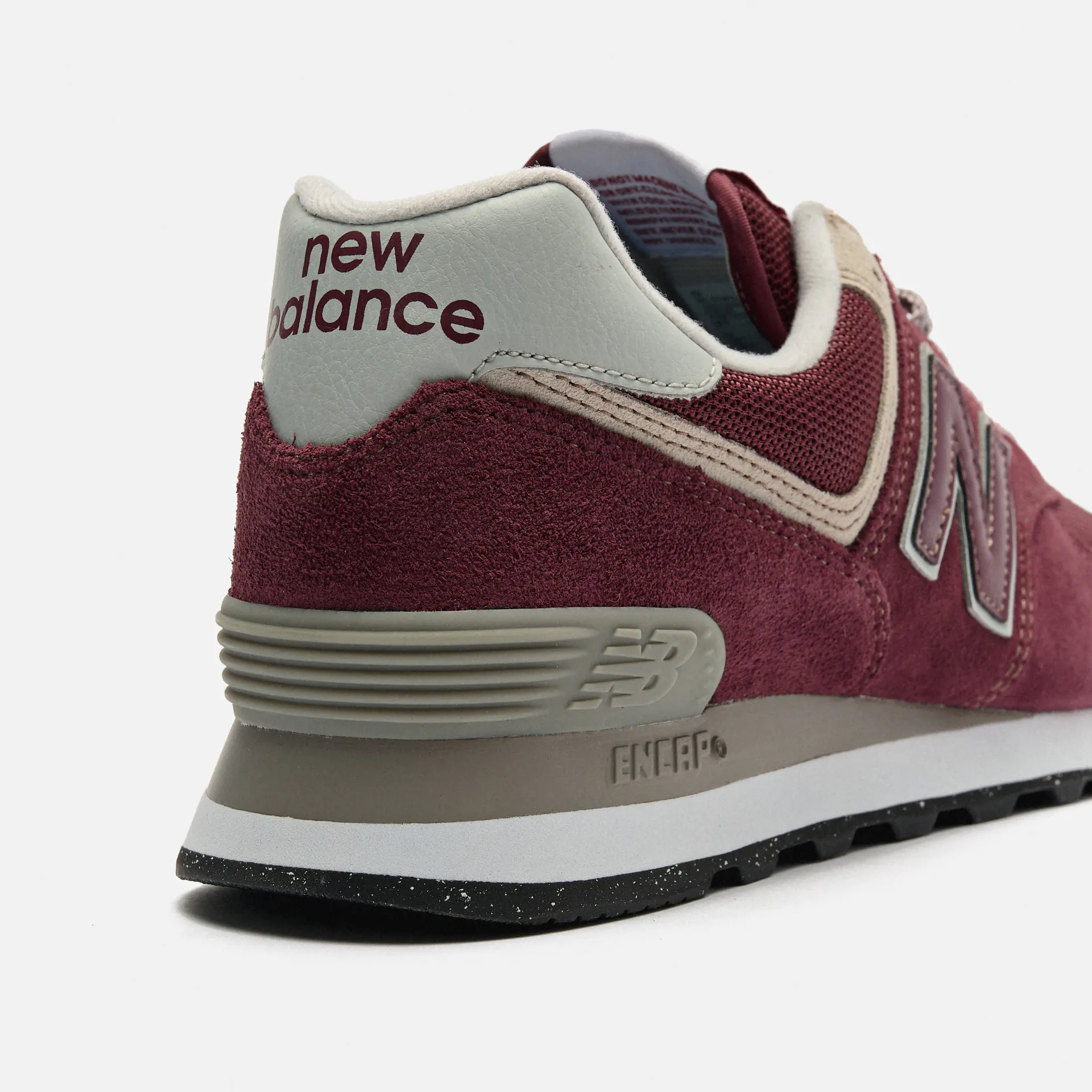 New Balance ML574 EVM Sneaker Burgundy/Corewhite