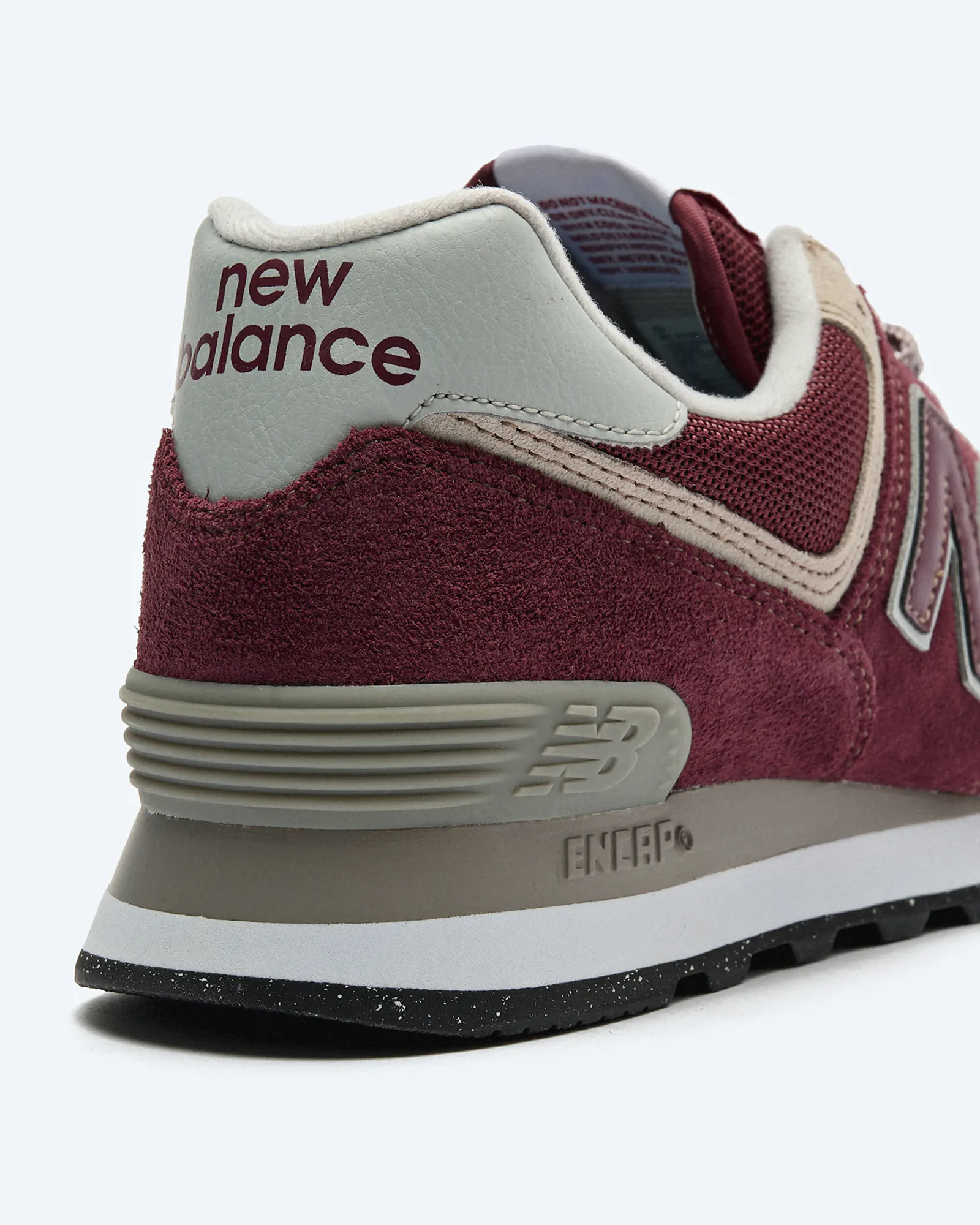 New Balance ML574 EVM Sneaker Burgundy/Corewhite New Balance ML574 EVM Sneaker Burgundy/Corewhite