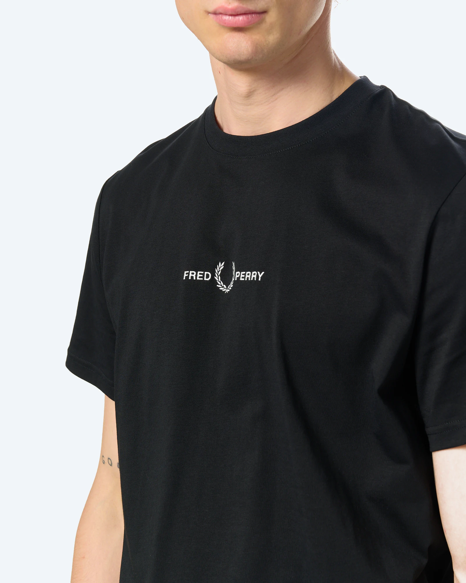 Embroidered T-Shirt Black