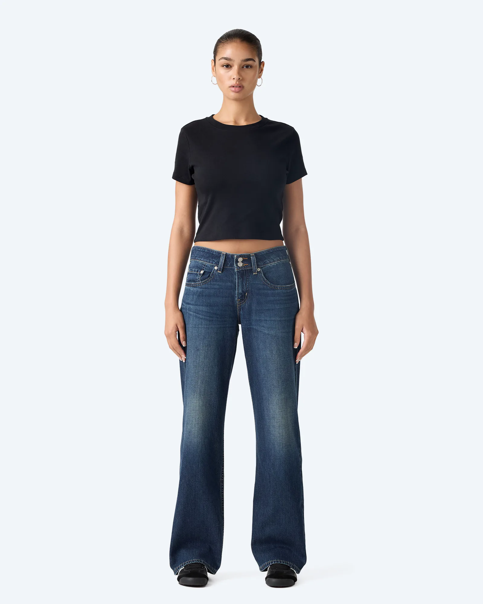 Superlow Loose Dark Indigo Worn in Jeans Grounded Optimism