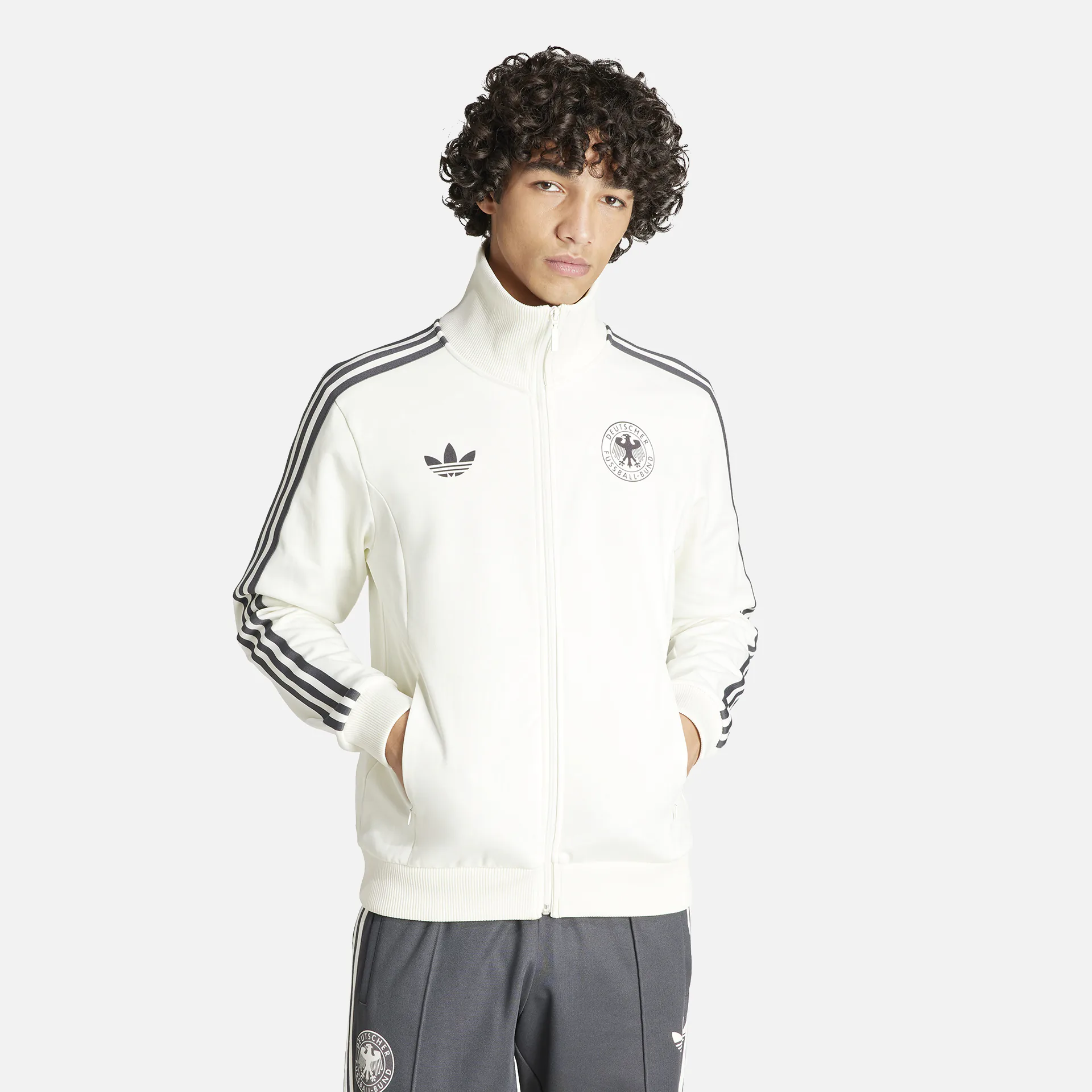 adidas Originals DFB Beckenbauer Track Jacket Off White/Black