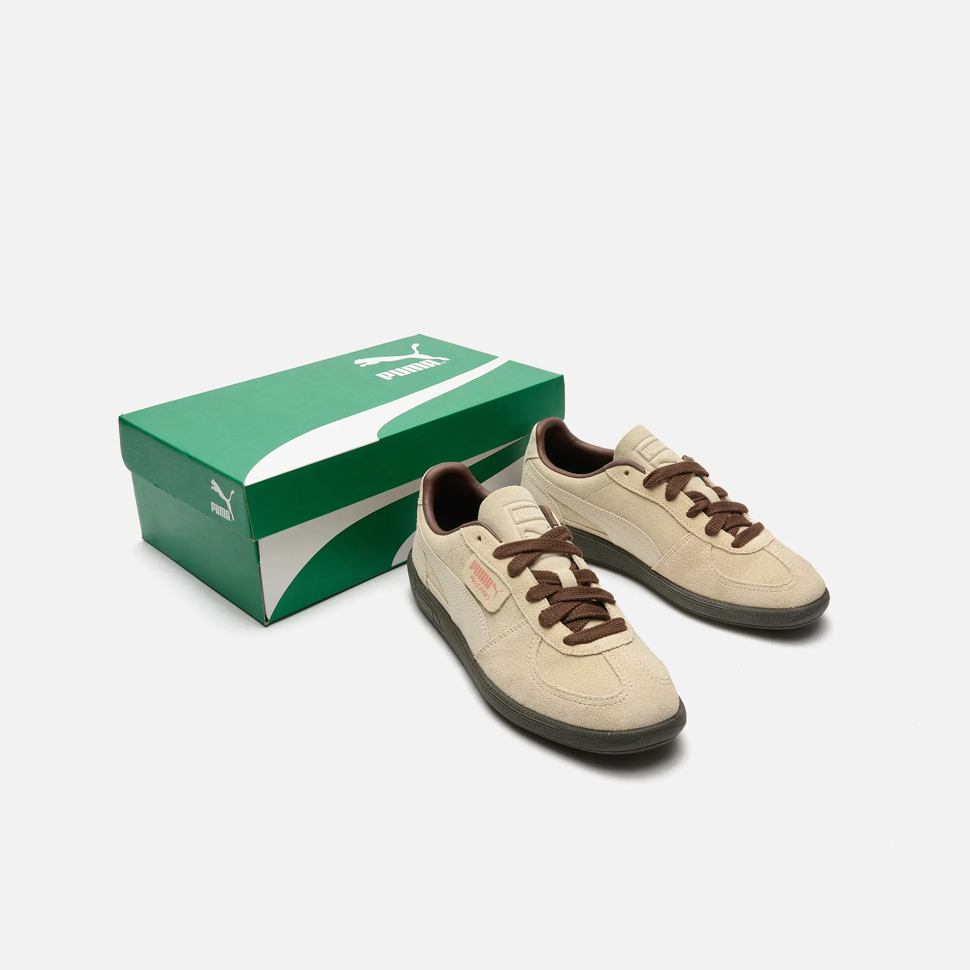 PUMA Palermo Sneaker Alpine Snow Espresso Brown
