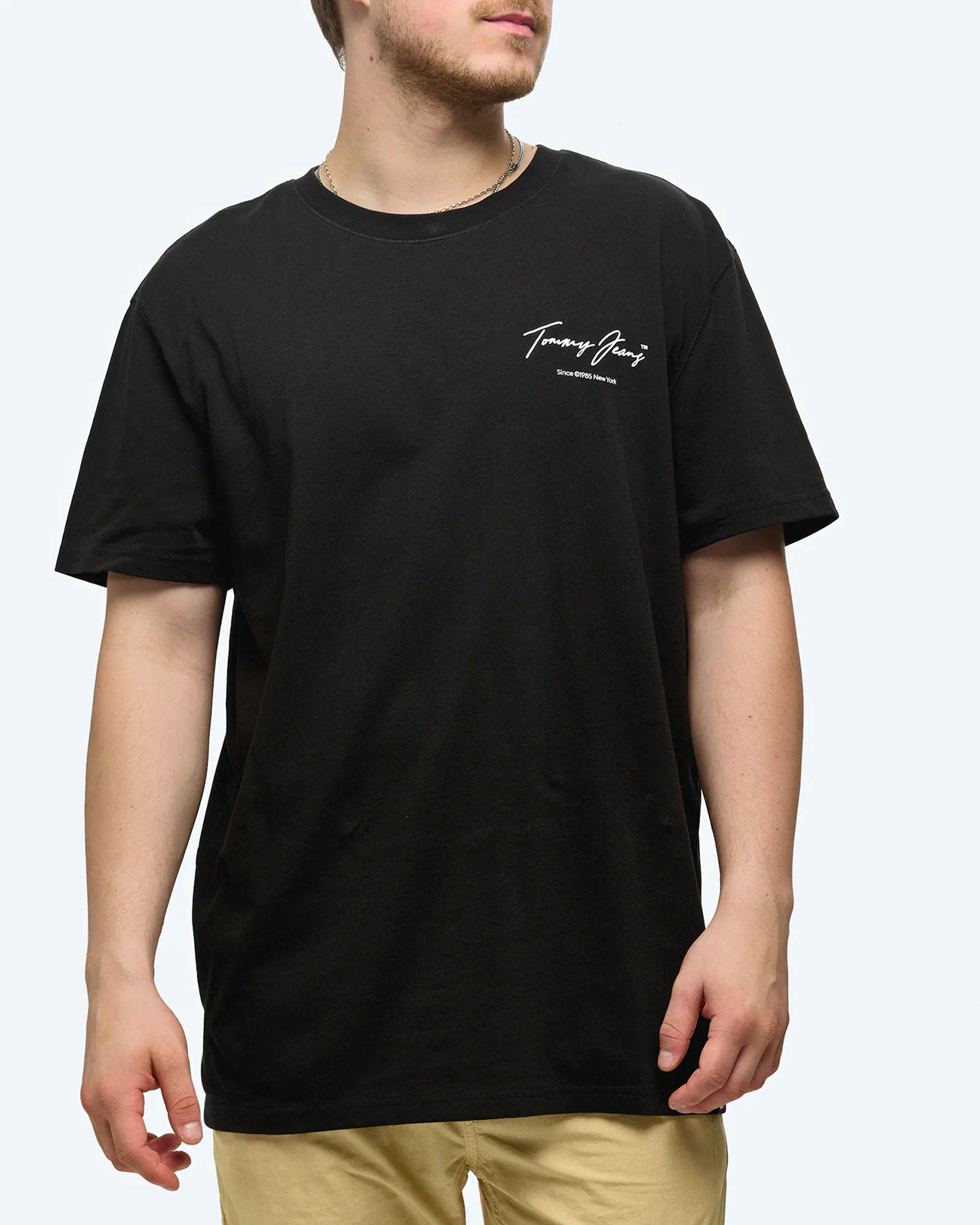 Tommy Jeans Regular Vintage DNA T Shirt Black