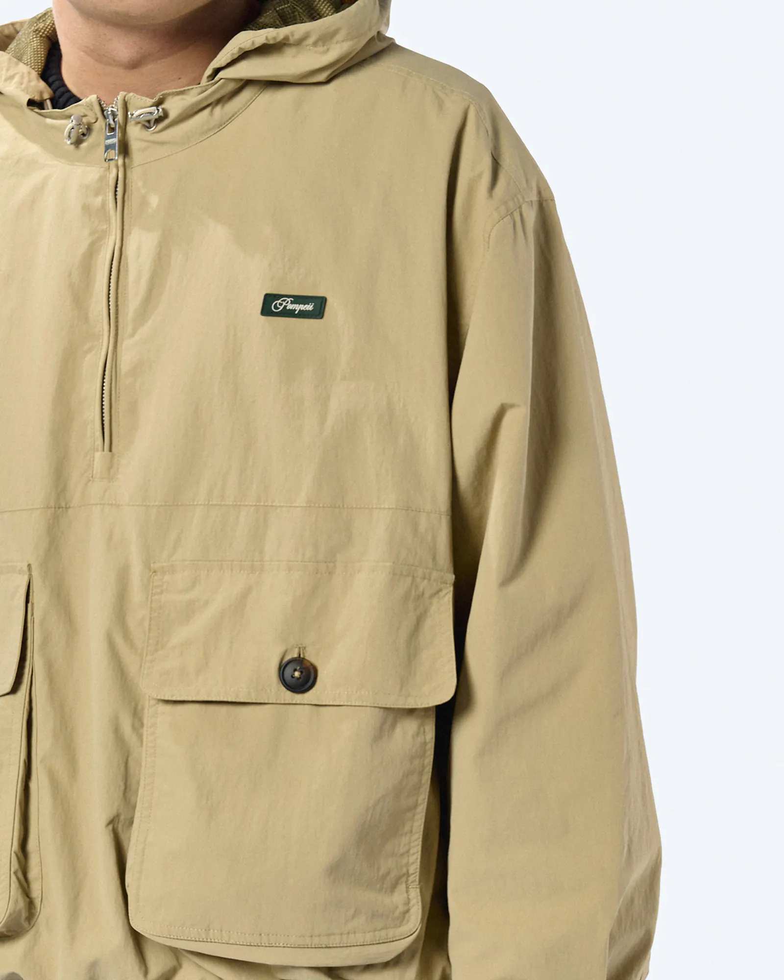 POMPEII Technical Windbreaker Jacket Cream