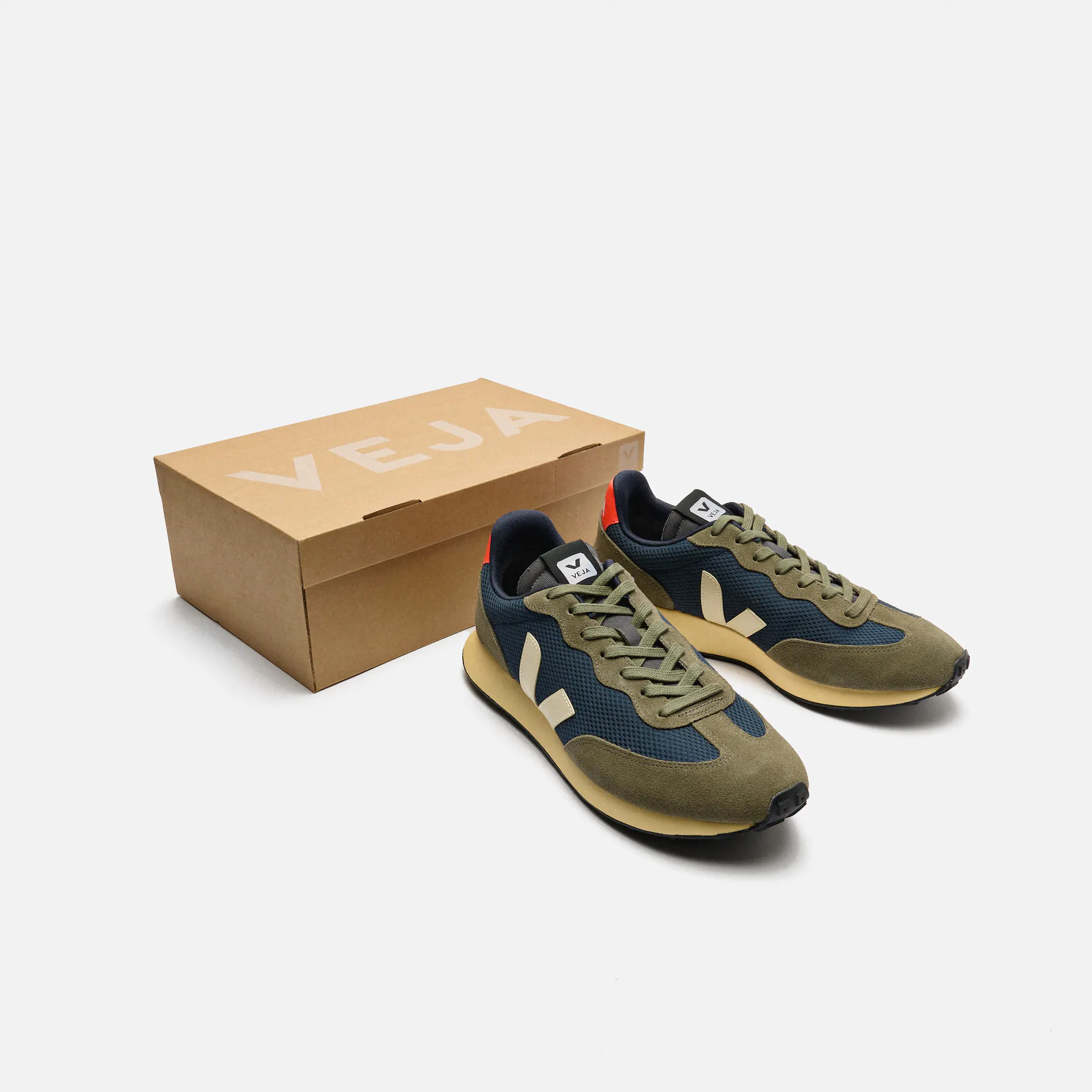 Veja Men Rio Branco II Sneaker Nautico Pierre Orange/Fluo