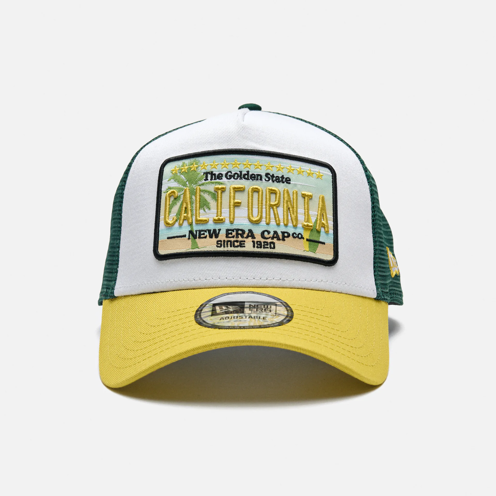 New Era Patch Trucker Cap White/Green