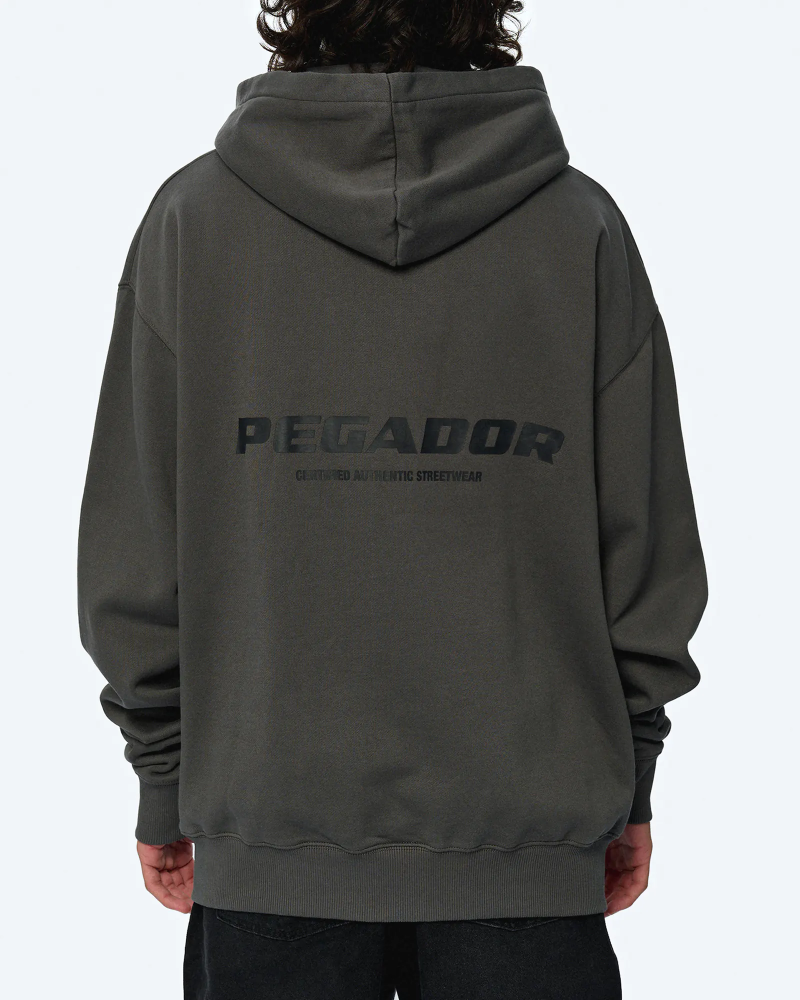 Colne Logo Pegador Black Hoodie PEGADOR Colne Logo Oversized