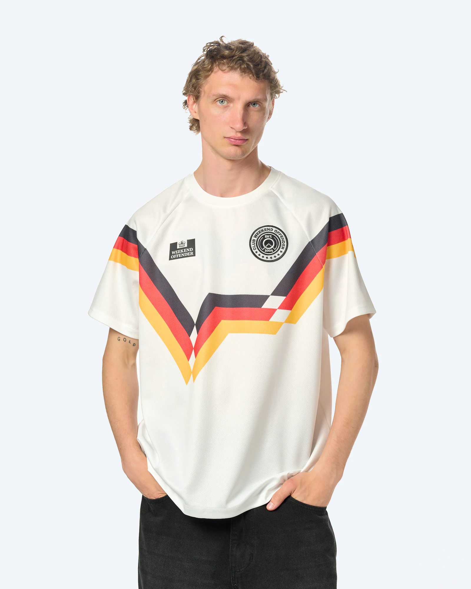 Weekend Offender GERMANY FOOTBALL T-Shirt White