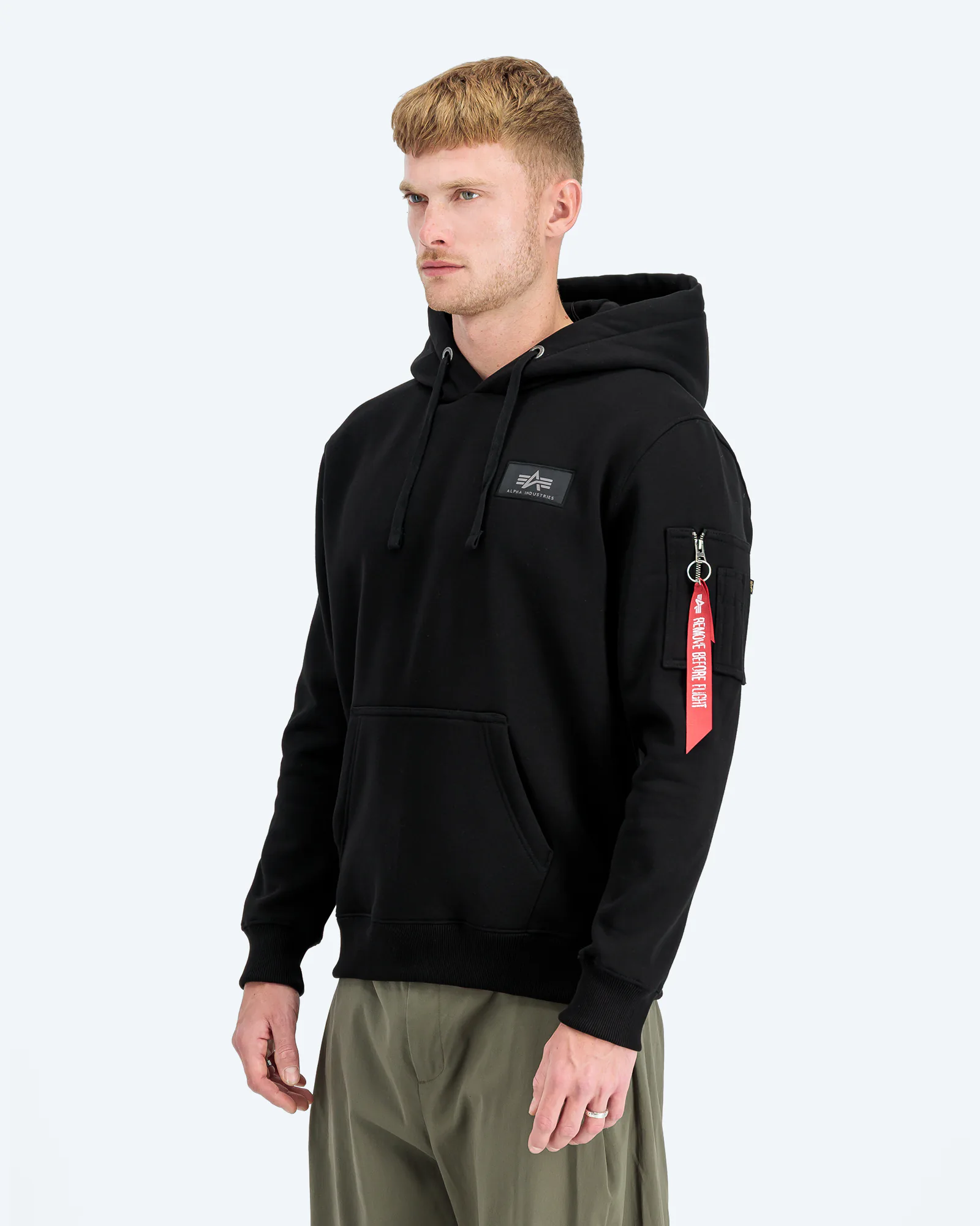 Back Print Hoody Black