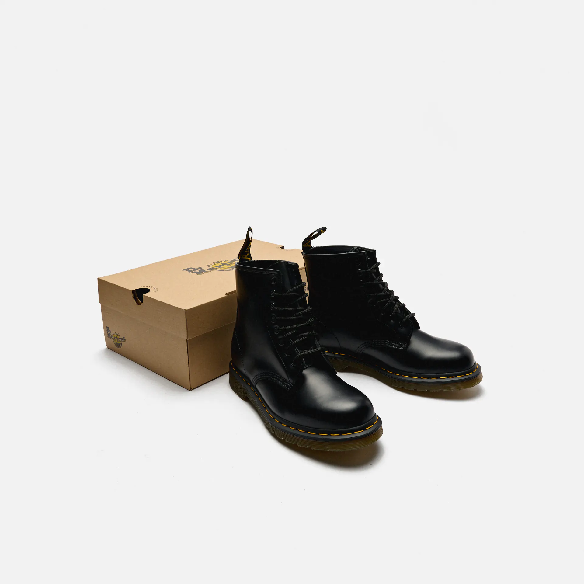 Dr. Martens 1460 Smooth Leather Lace Up Boots Black