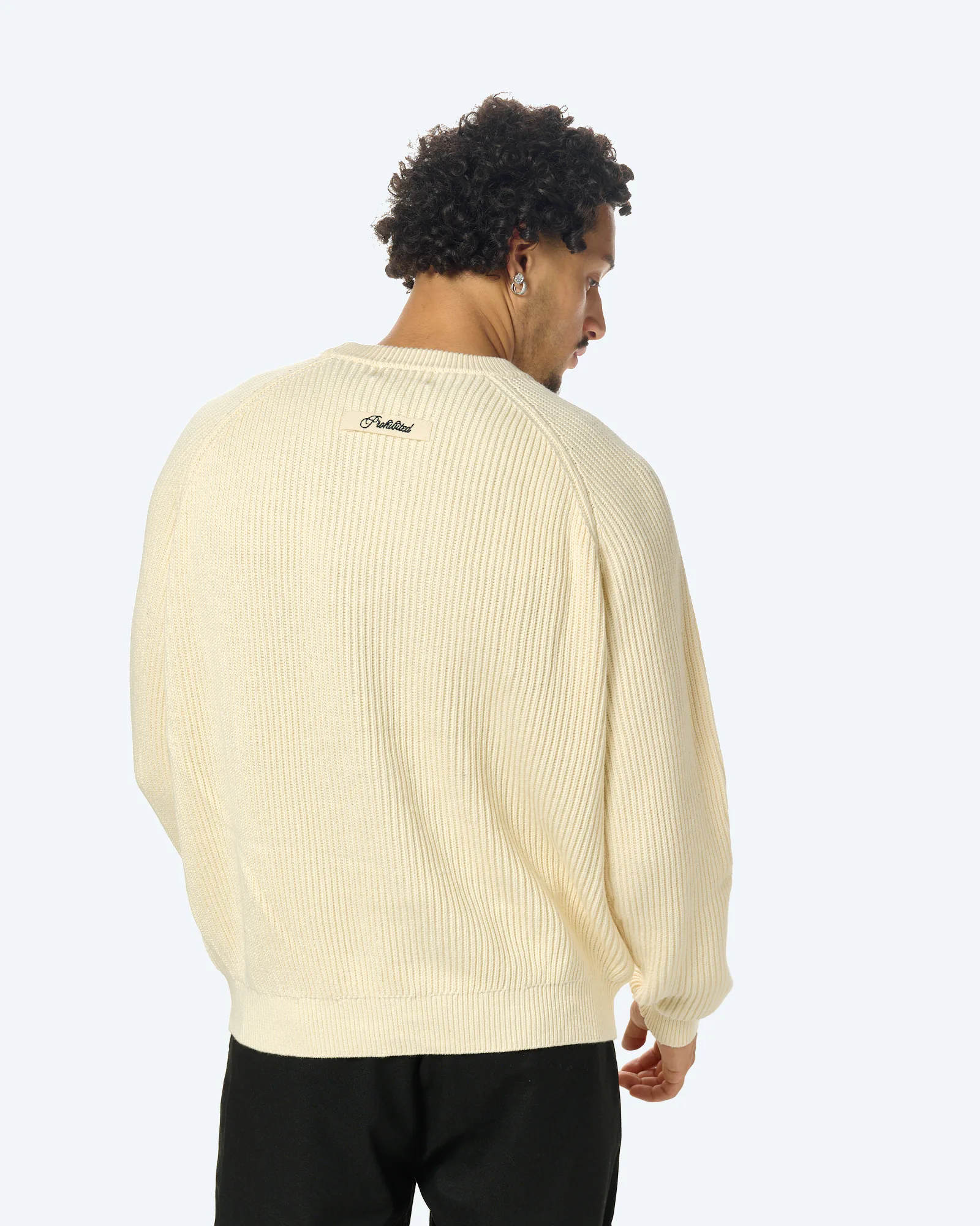 Campus Knit Sweater Cream