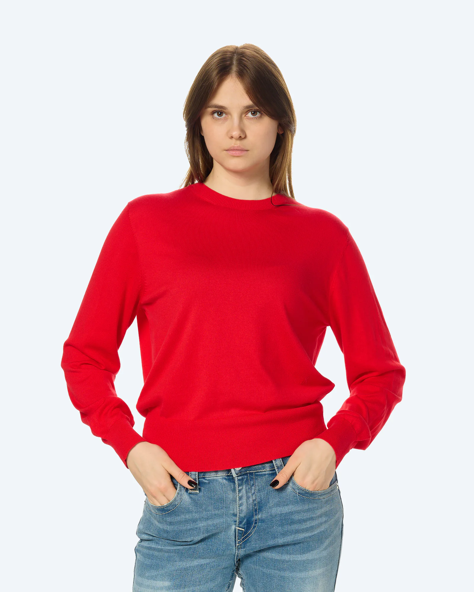 ARMEDANGELS FINE Knit Sweatshirt Mars Red