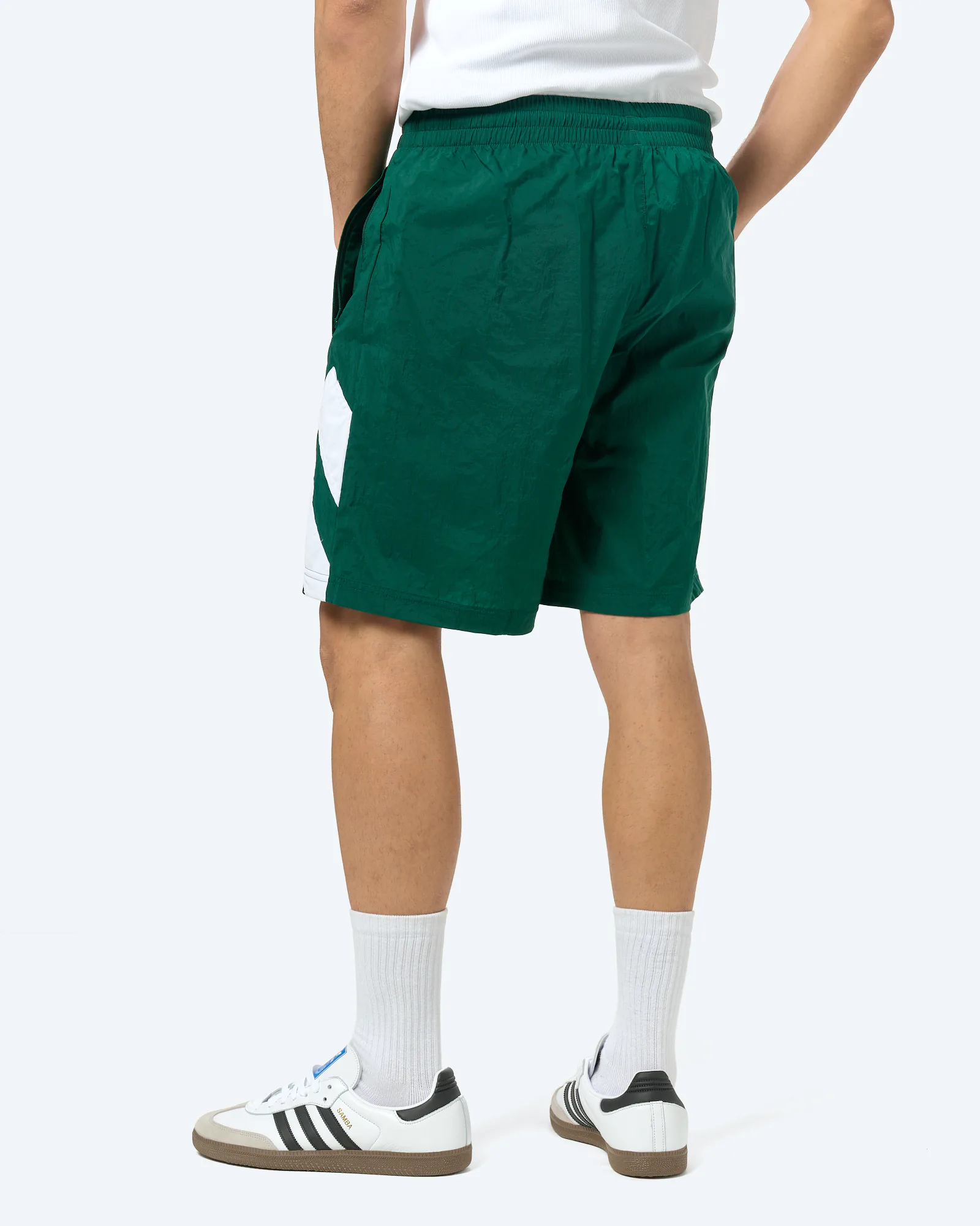 adidas Adicolor Blocked Shorts Core Green/White