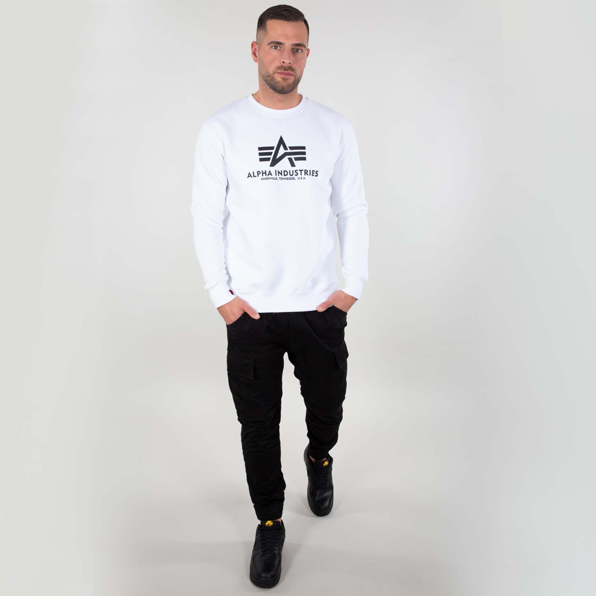 Alpha Industries White Sweatshirt Basic