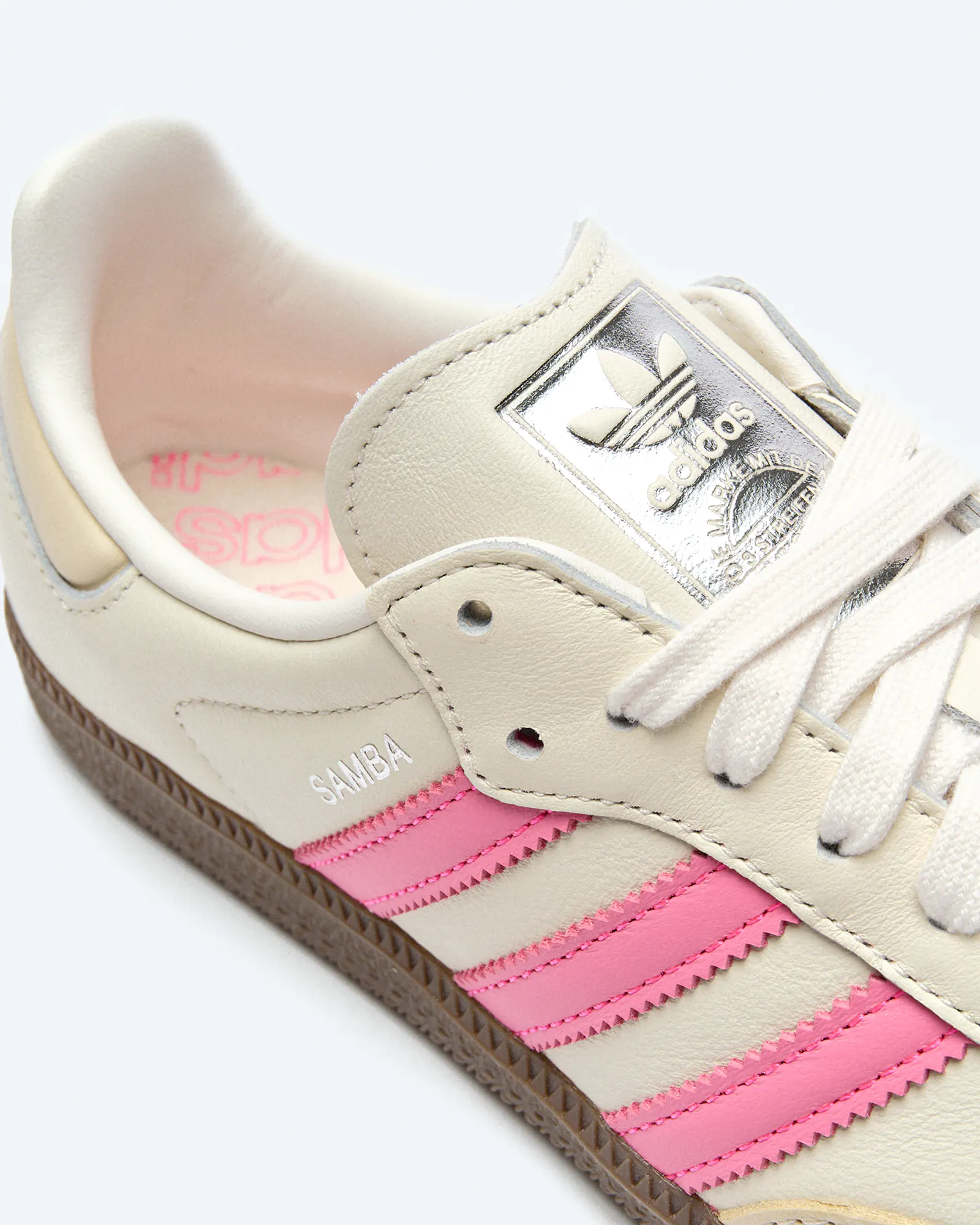 adidas Originals Samba OG Sneaker Cloud White Lucid Pink Wonder White