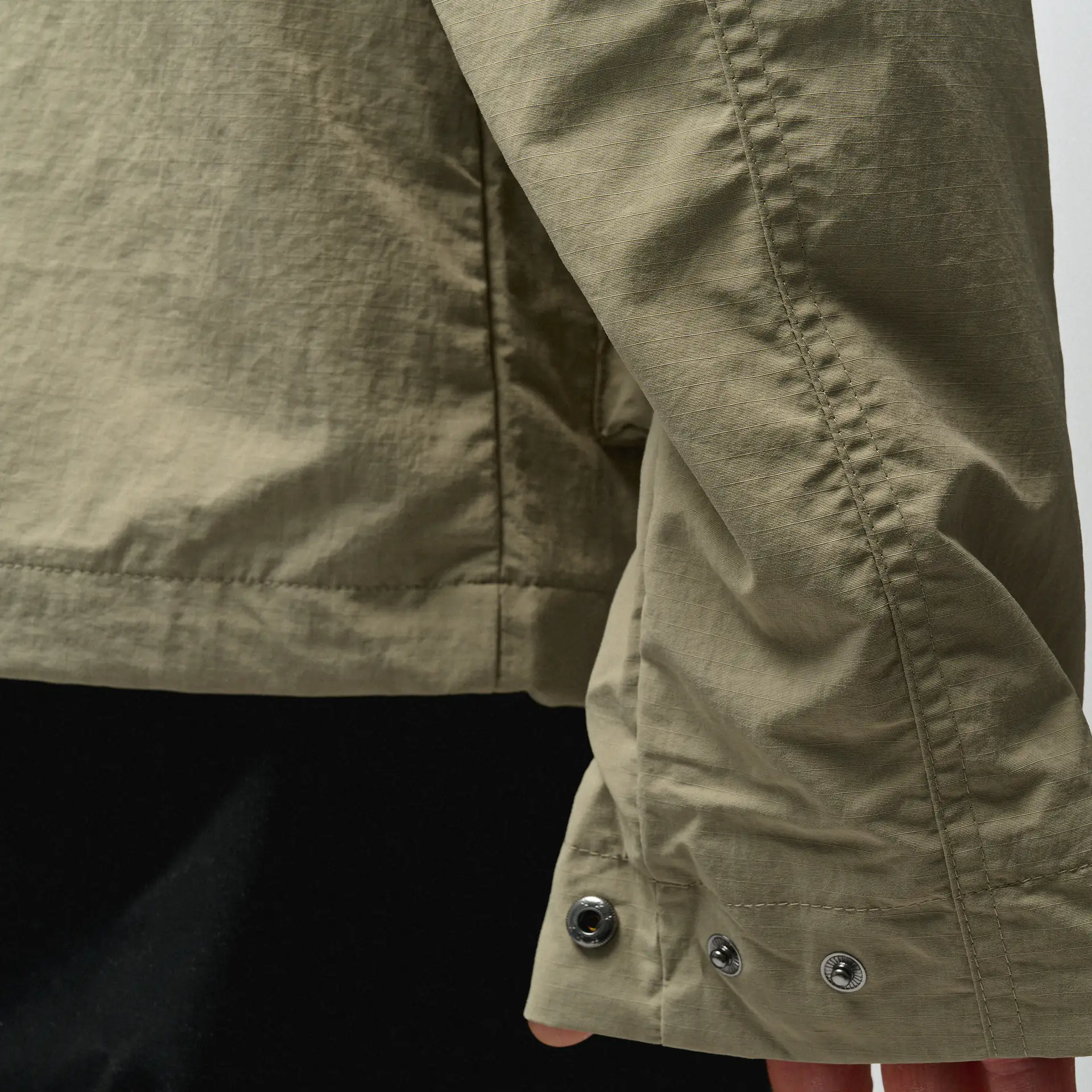 Fred Perry Cropped Parka Warm Grey