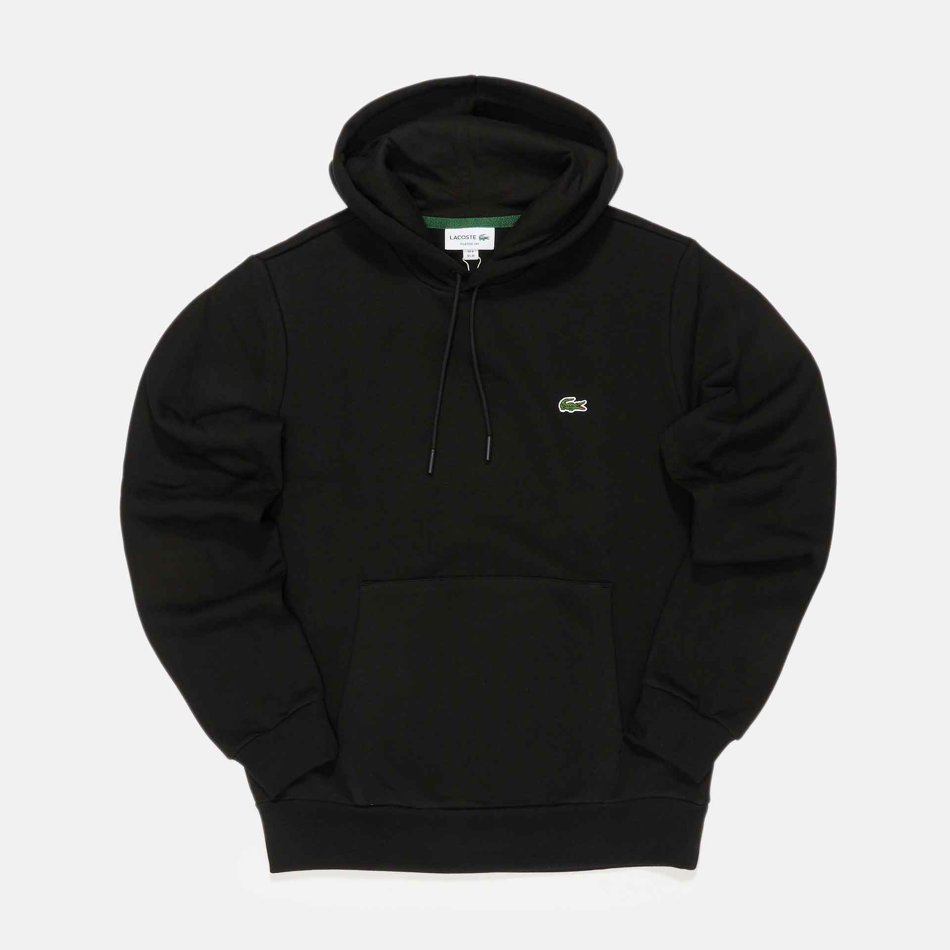 Lacoste Organic Cotton Hoodie Black