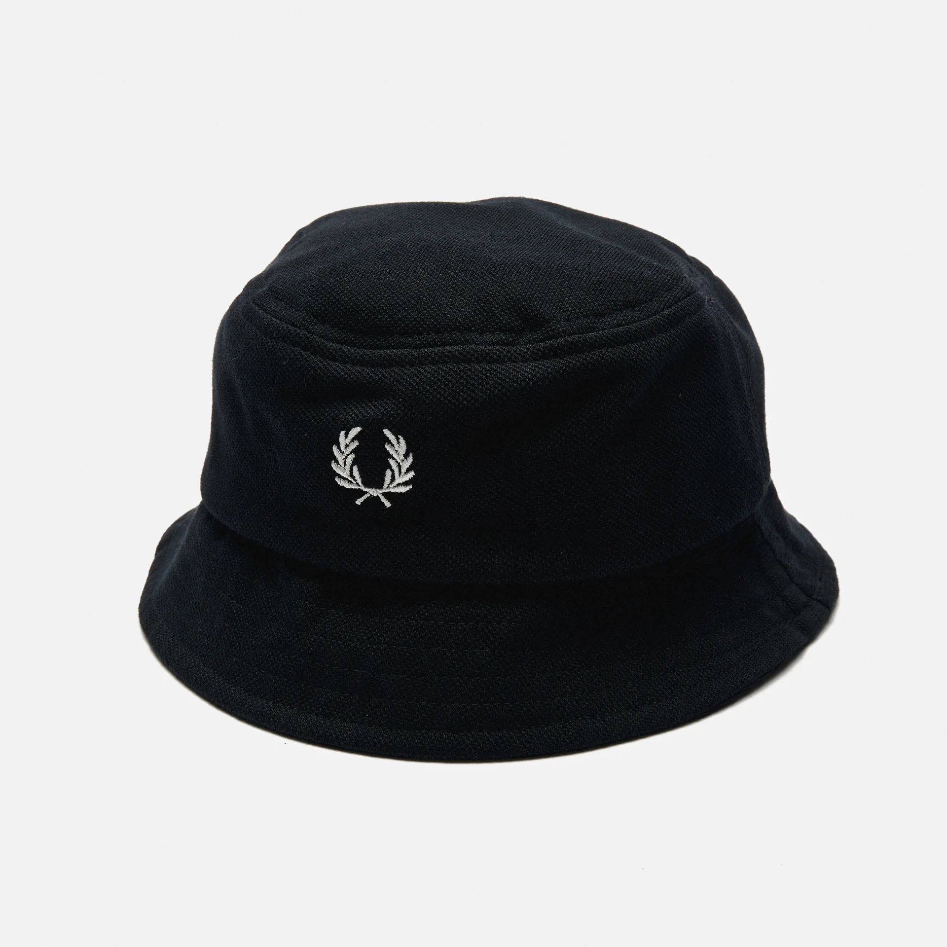 Fred Perry Pique Bucket Hat Black