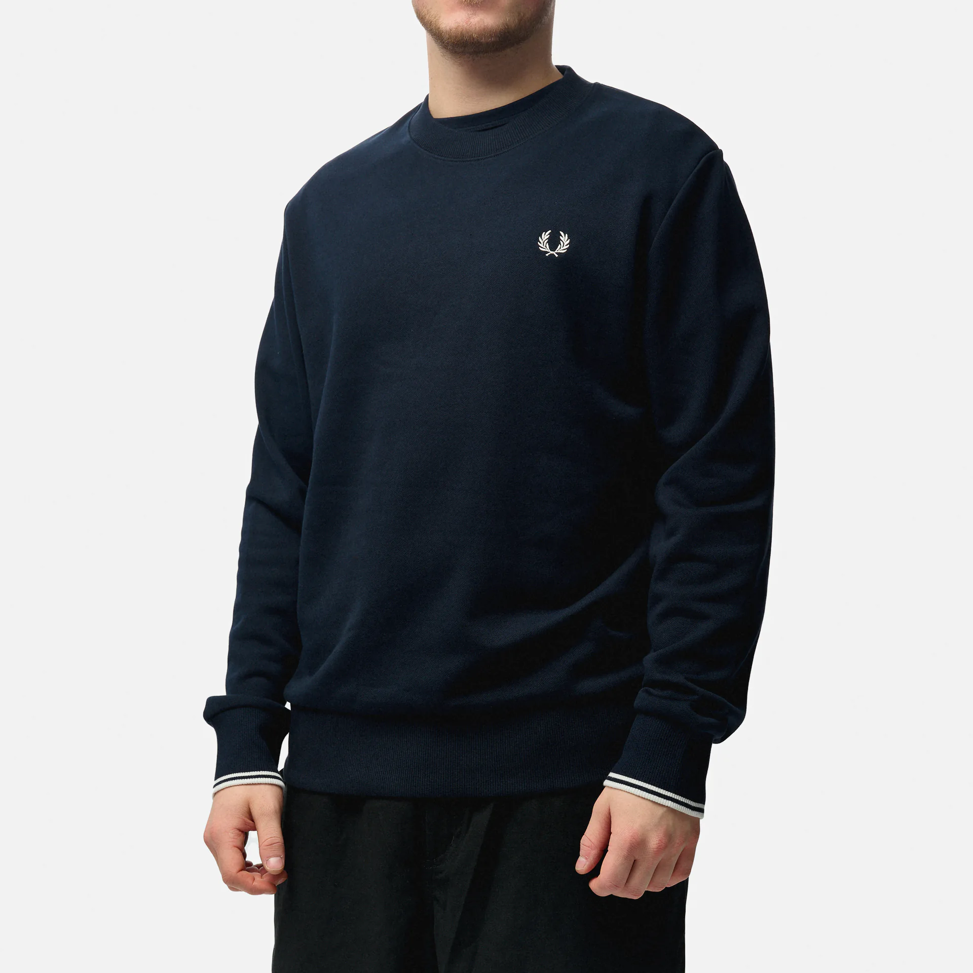 Fred Perry Crew Neck Sweatshirt Navy