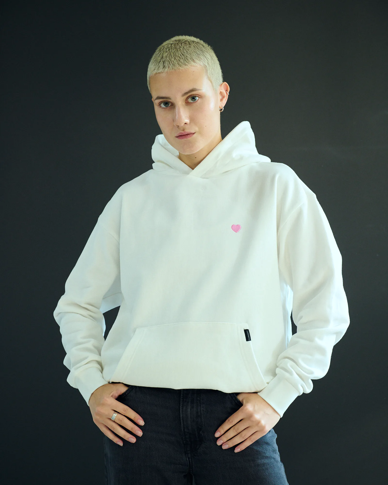 Kleinigkeit Love Is Love Hoodie Offwhite