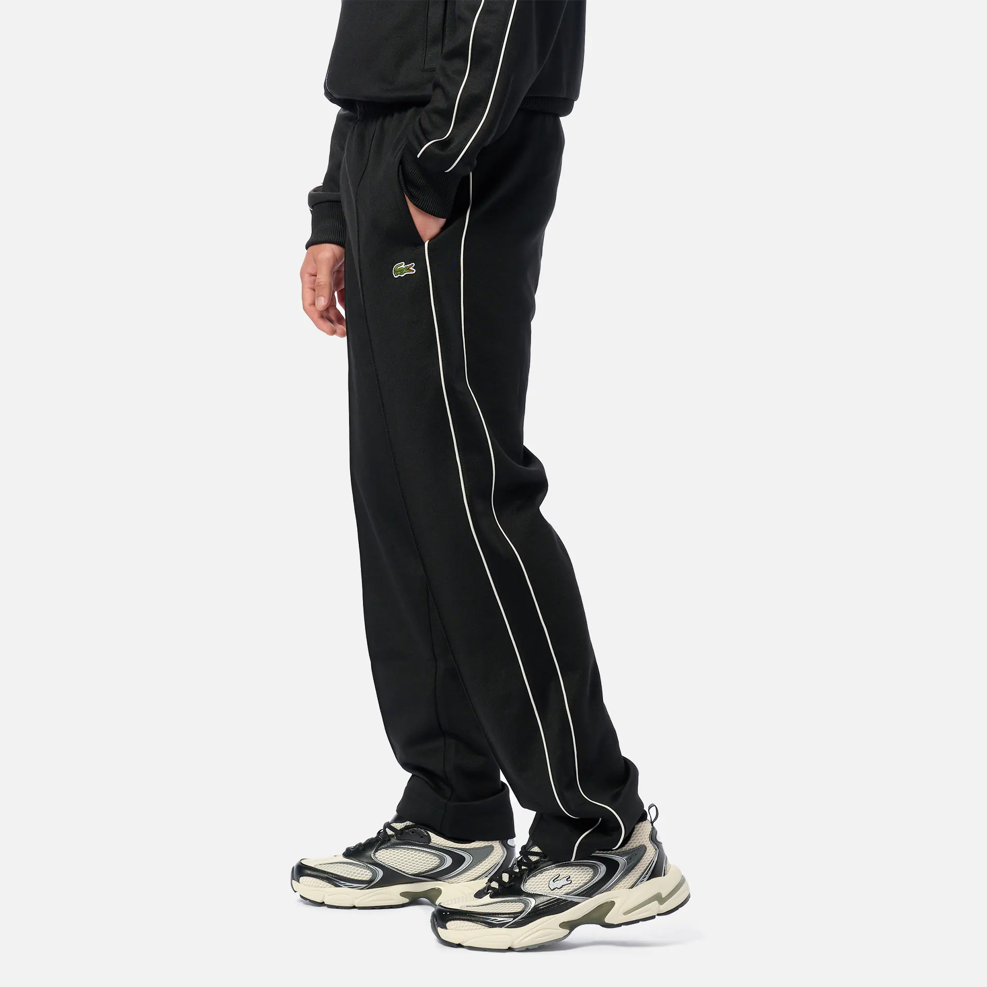 Lacoste Paris Piqué Track Pant Black