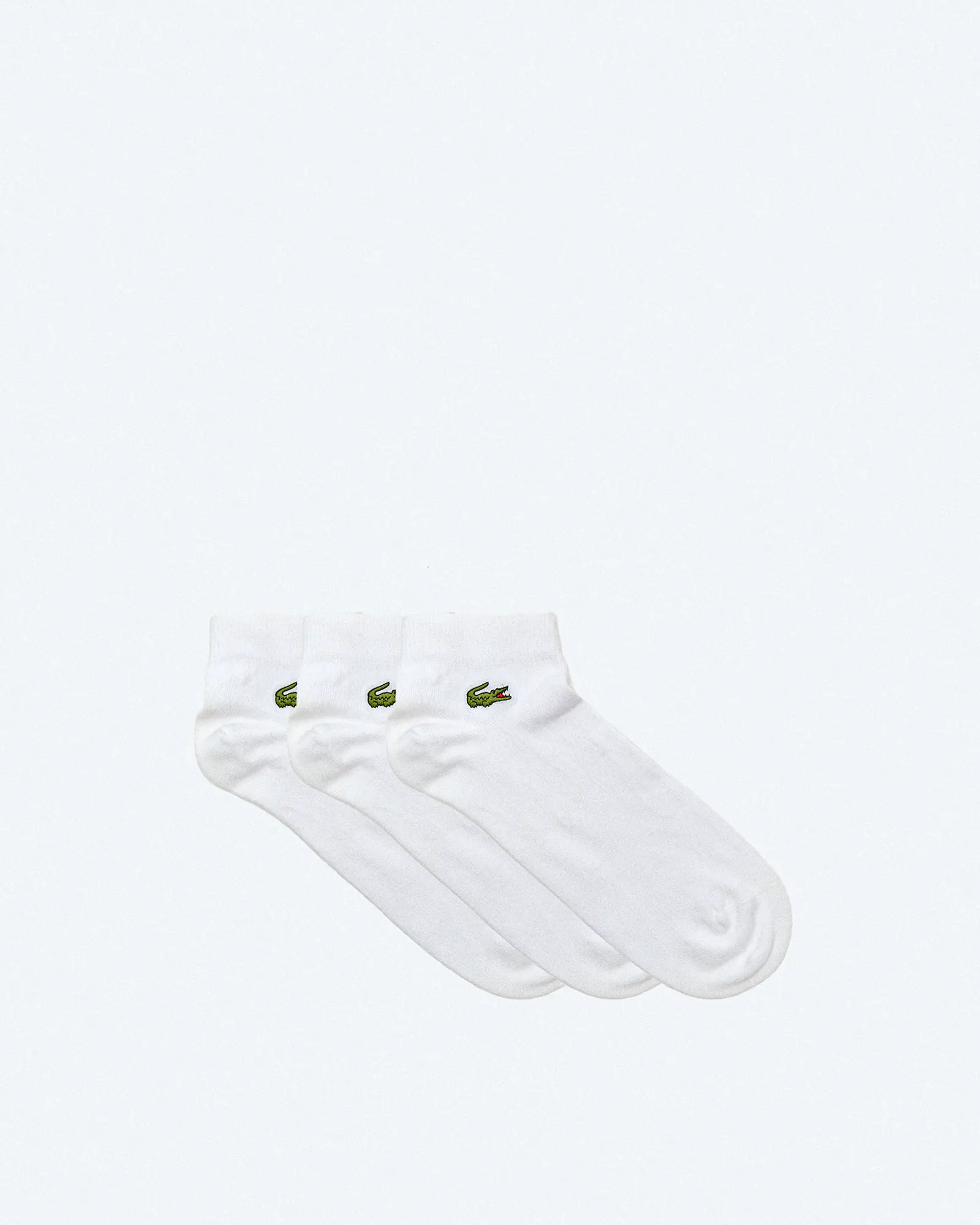 Lacoste 3-Pack Sneaker Socks White/White/White Lacoste 3-Pack Sneaker Socks White/White/White