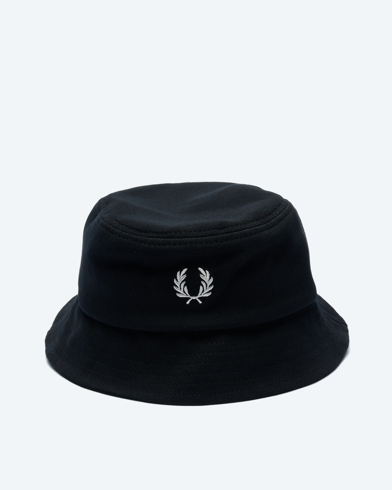 Fred Perry Pique Bucket Hat Black/Snowwhite