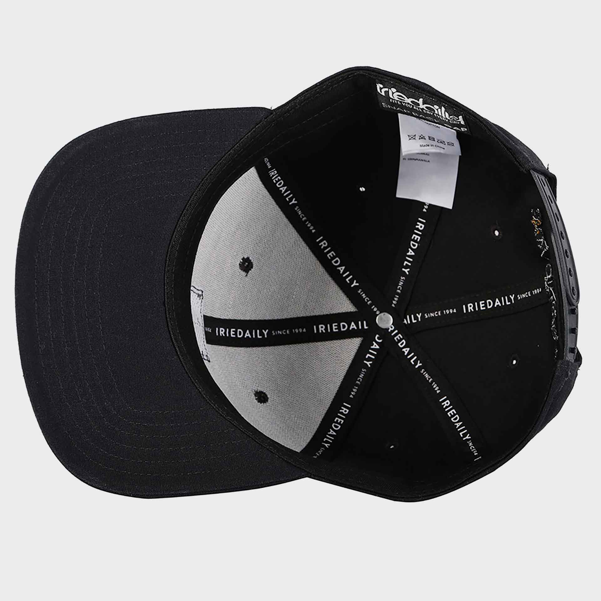 Iriedaily Daily Flag 20 6 Panel Hi-Rise Snapback Black