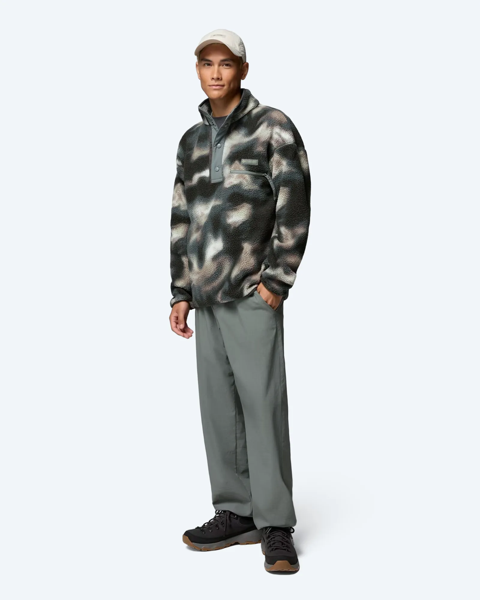 Helvetia™ II Printed Half Snap Fleece Sedona Sage Dye