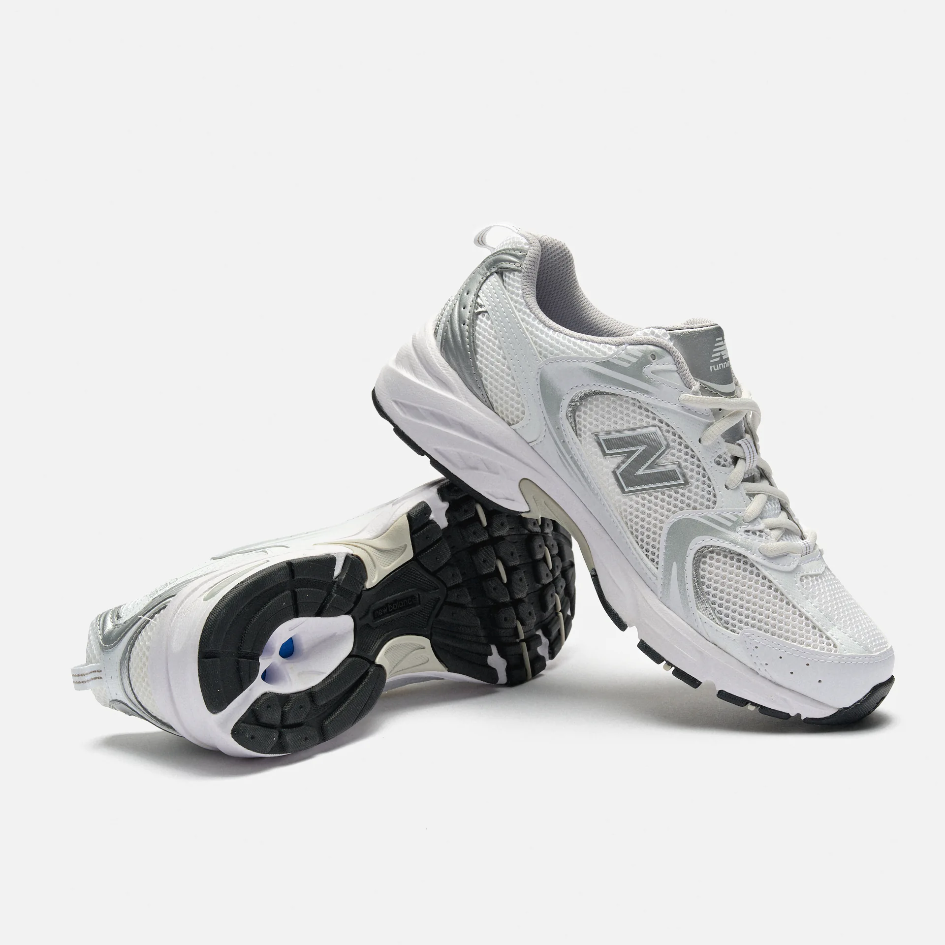 New Balance MR530 Running Sneaker White/Silver Metallic