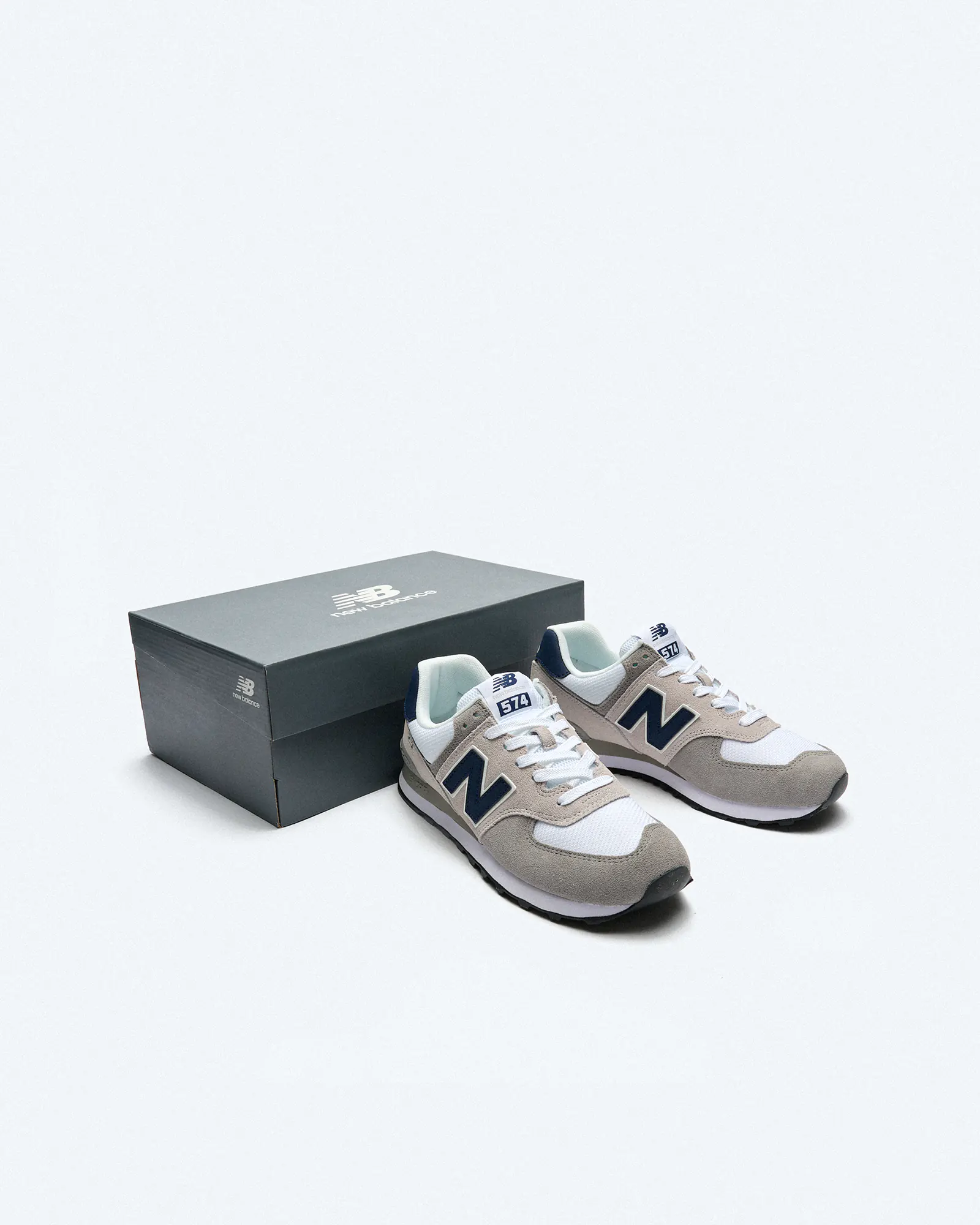 New Balance ML574EAG Sneaker Rain Cloud/White New Balance ML574EAG Sneaker Rain Cloud/White