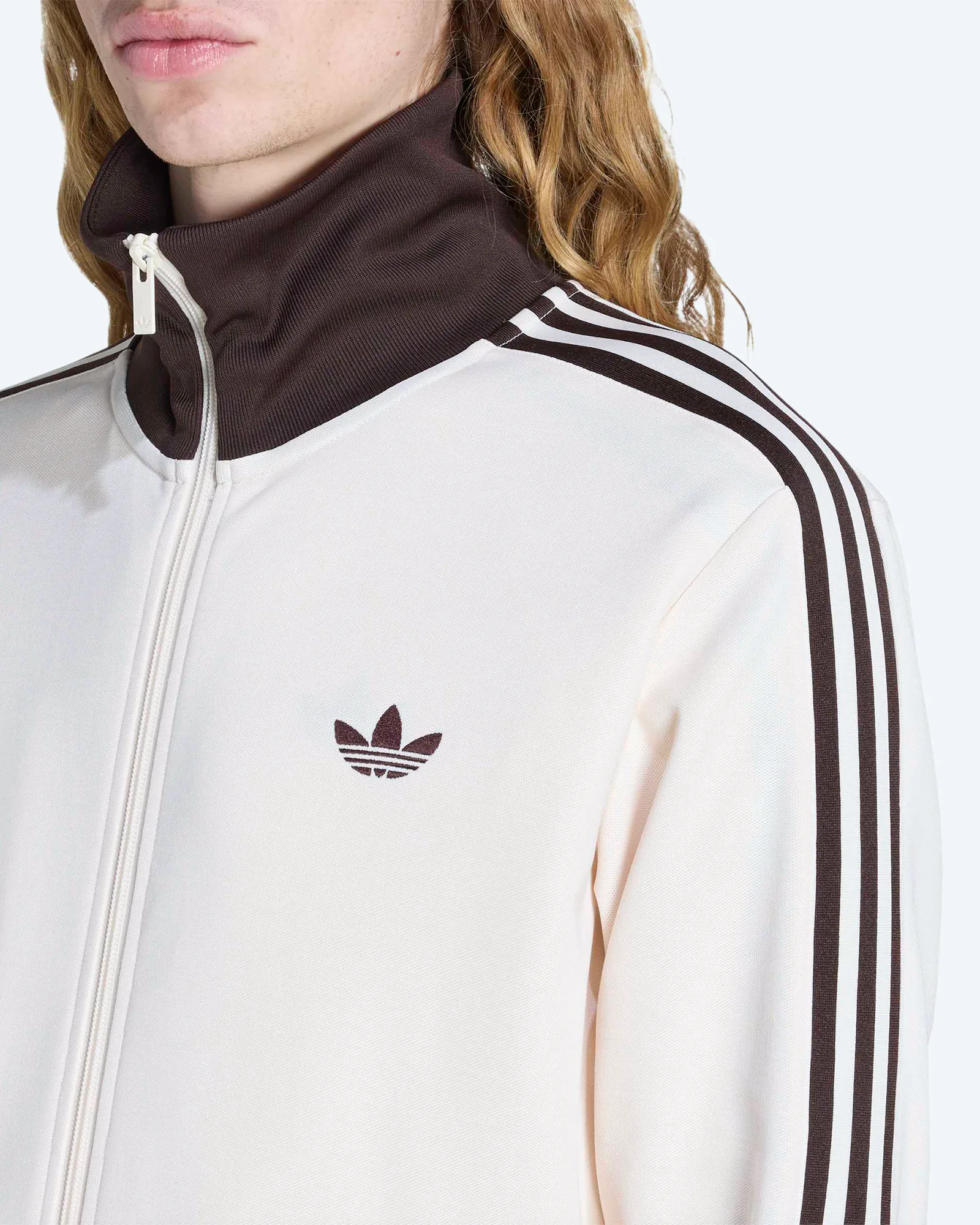 adicolor Classic Beckenbauer Track Jacket Wonder White/Aurora Coffee