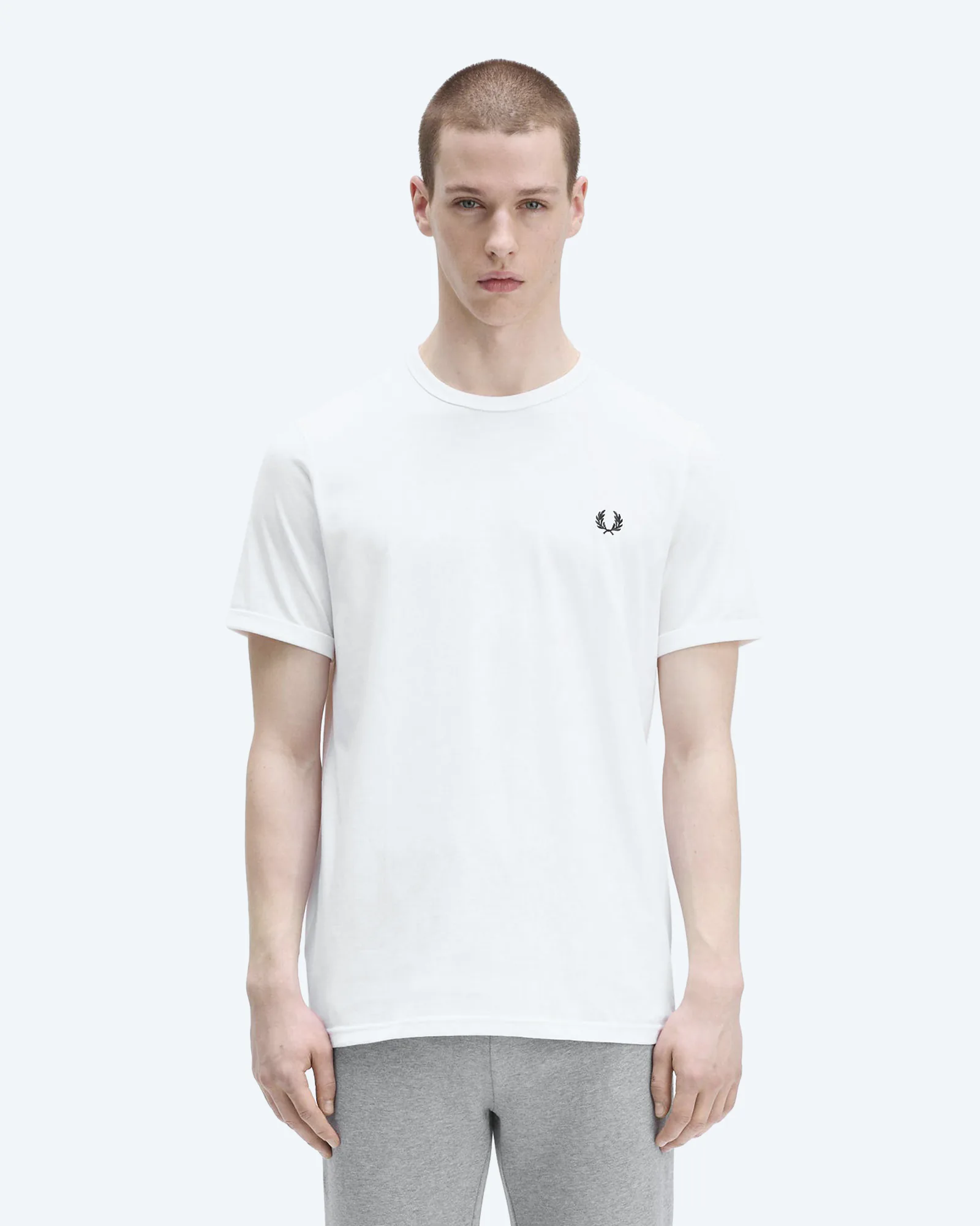 Fred Perry Ringer T-Shirt White
